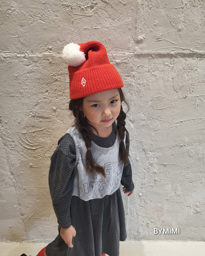 Girls Grey Logo Vest