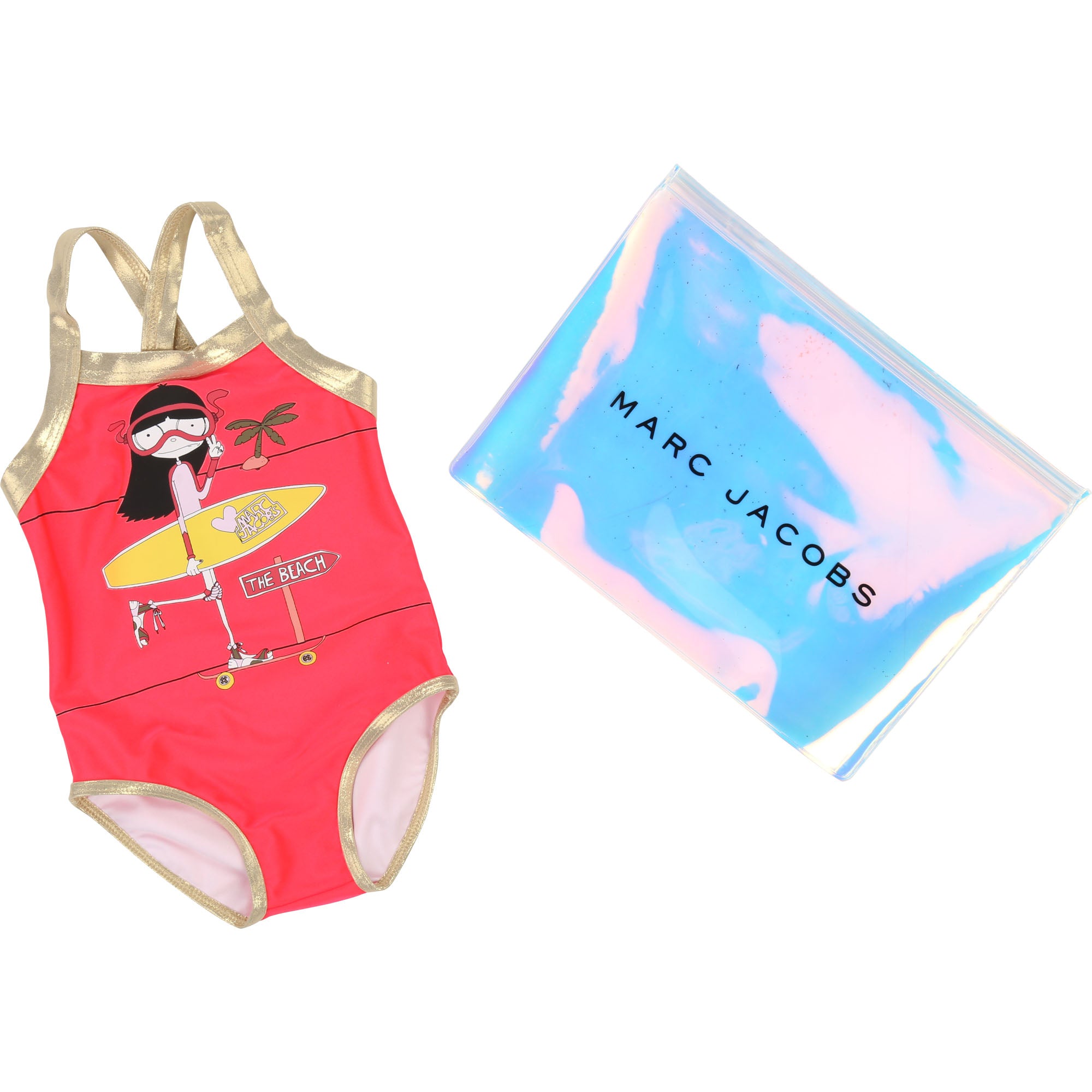 Baby Girls Peach Swimsuit
