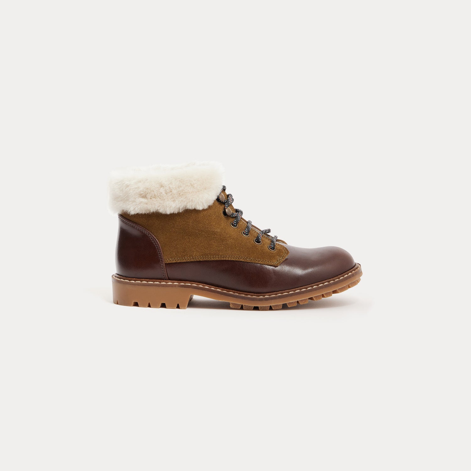 Boys & Girls Brown Calf Short Boots