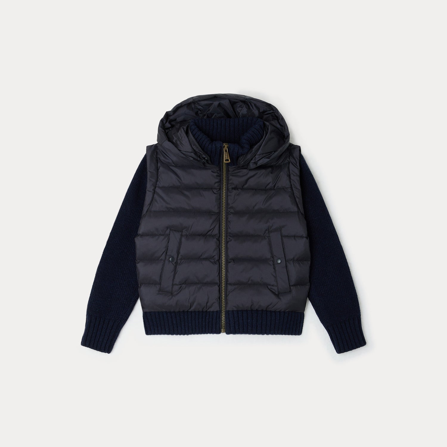 Girls Navy Hooded Jacket