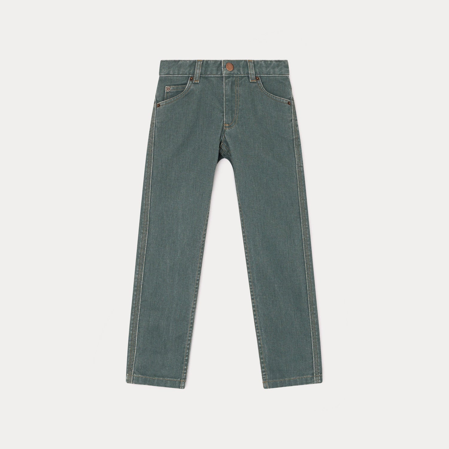 Boys & Girls Grey Denim Trousers