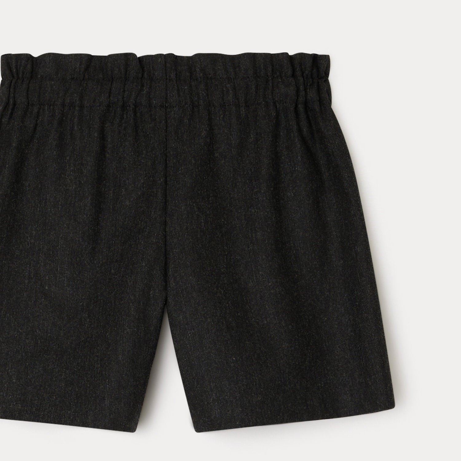 Girls Dark Grey Wool Shorts