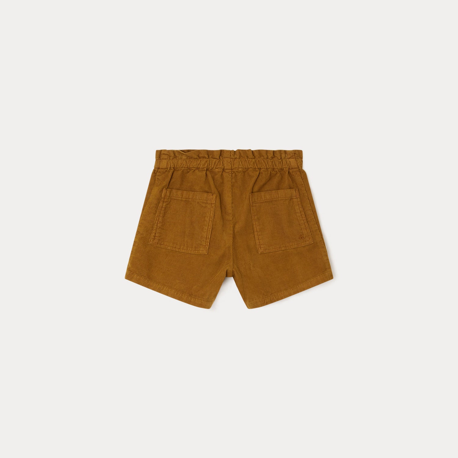 Girls Camel Cotton Shorts