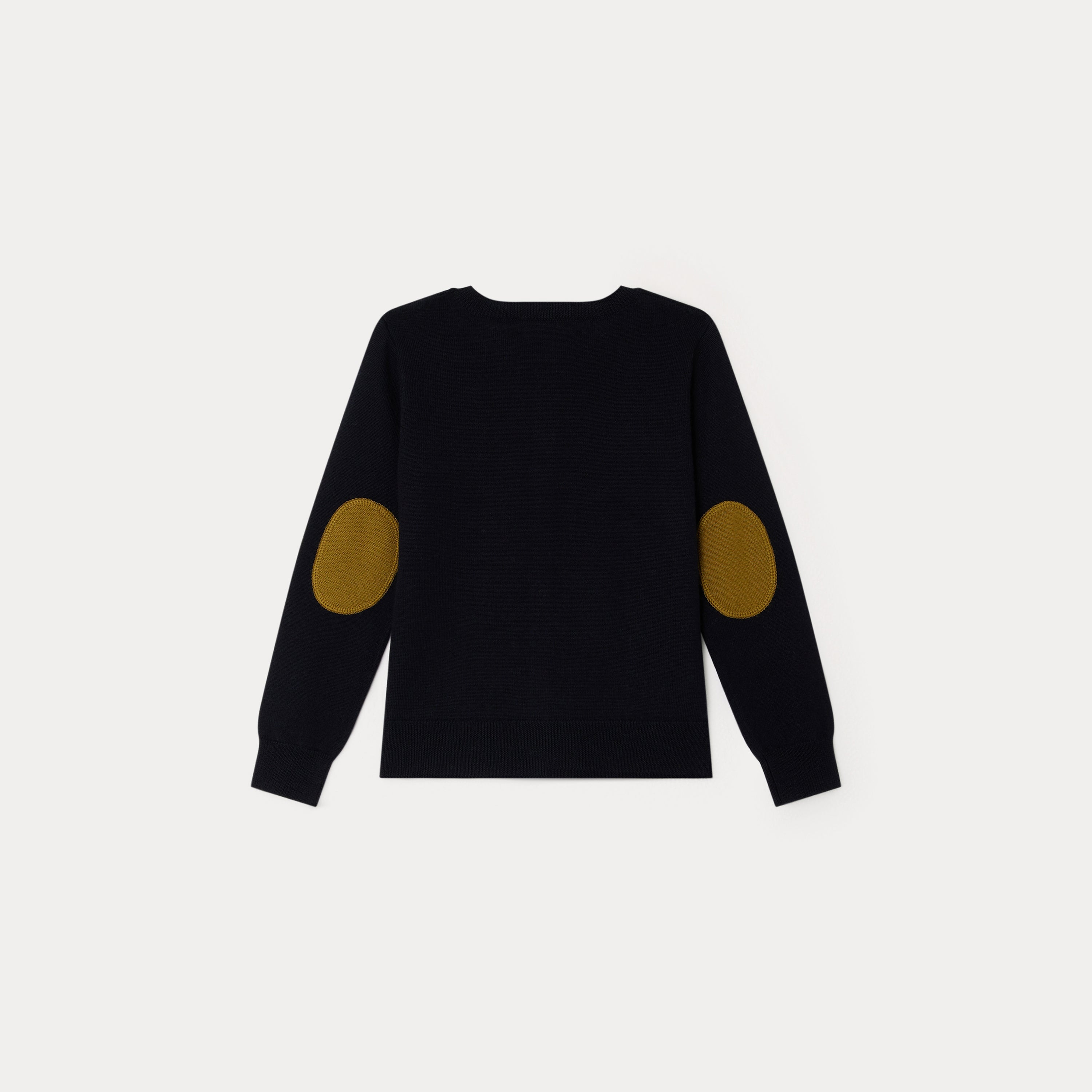 Girls Navy Wool Cardigan