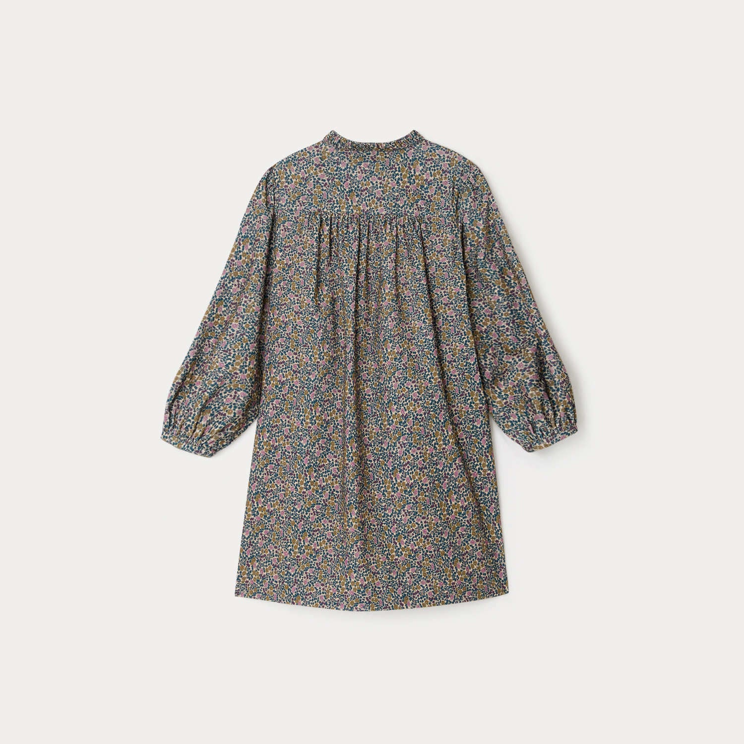 Girls Navy Floral Dress