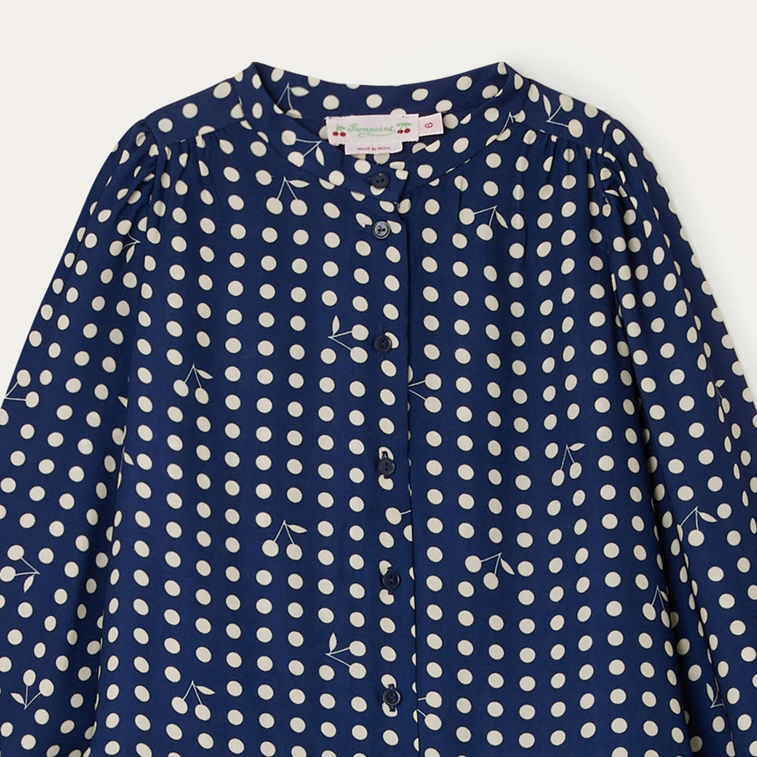 Girls Blue Dots Dress