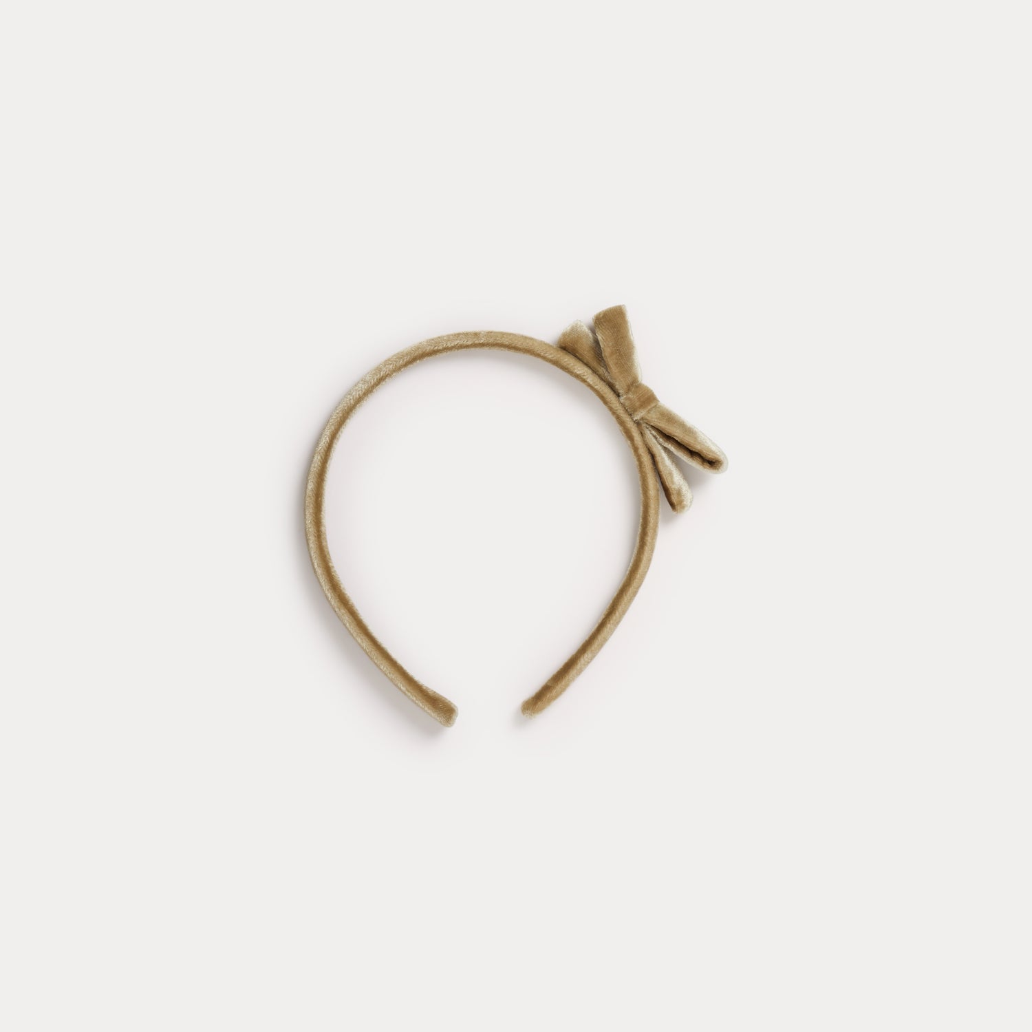 Girls Beige Bow Headband