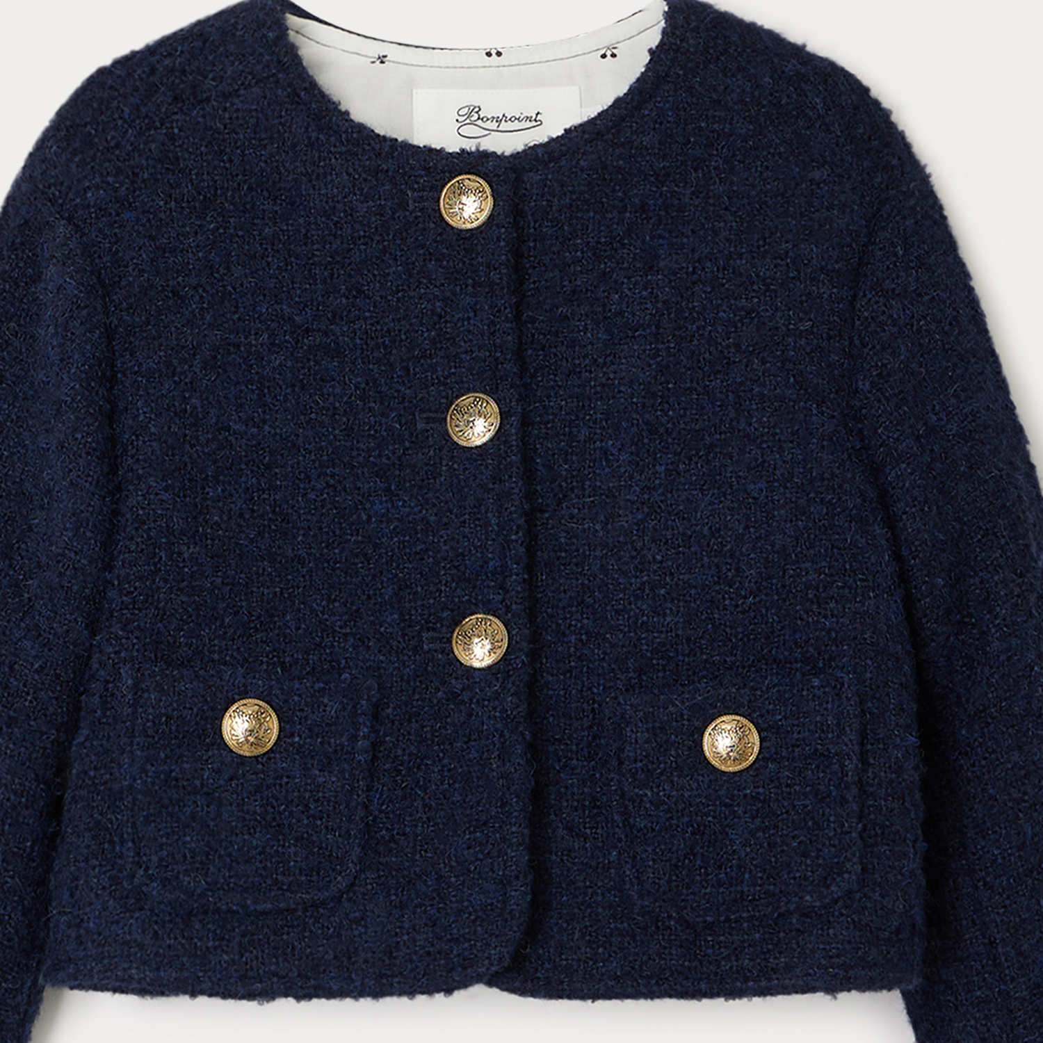 Girls Navy Coat