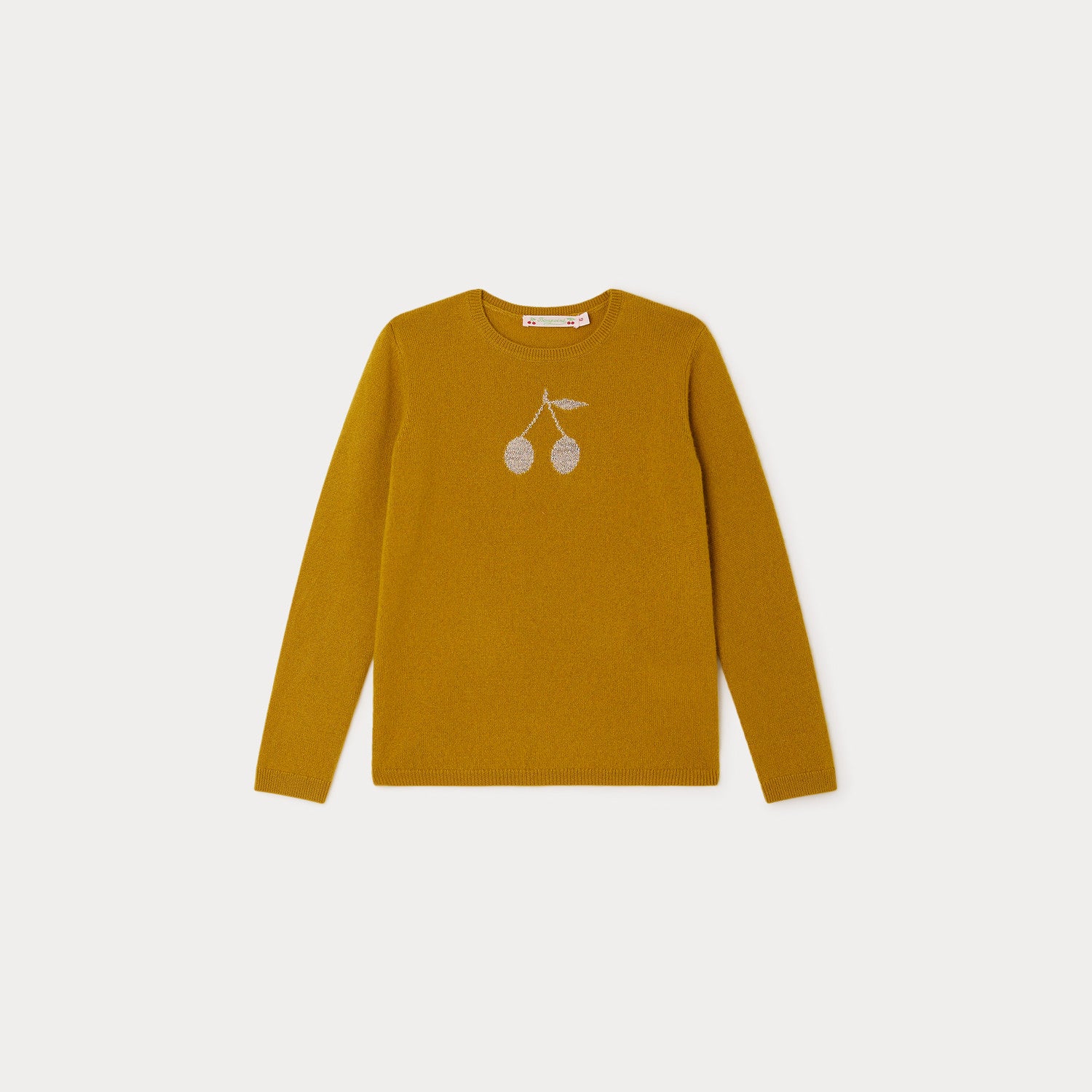 Girls Turmeric Logo Cashmere Sweater