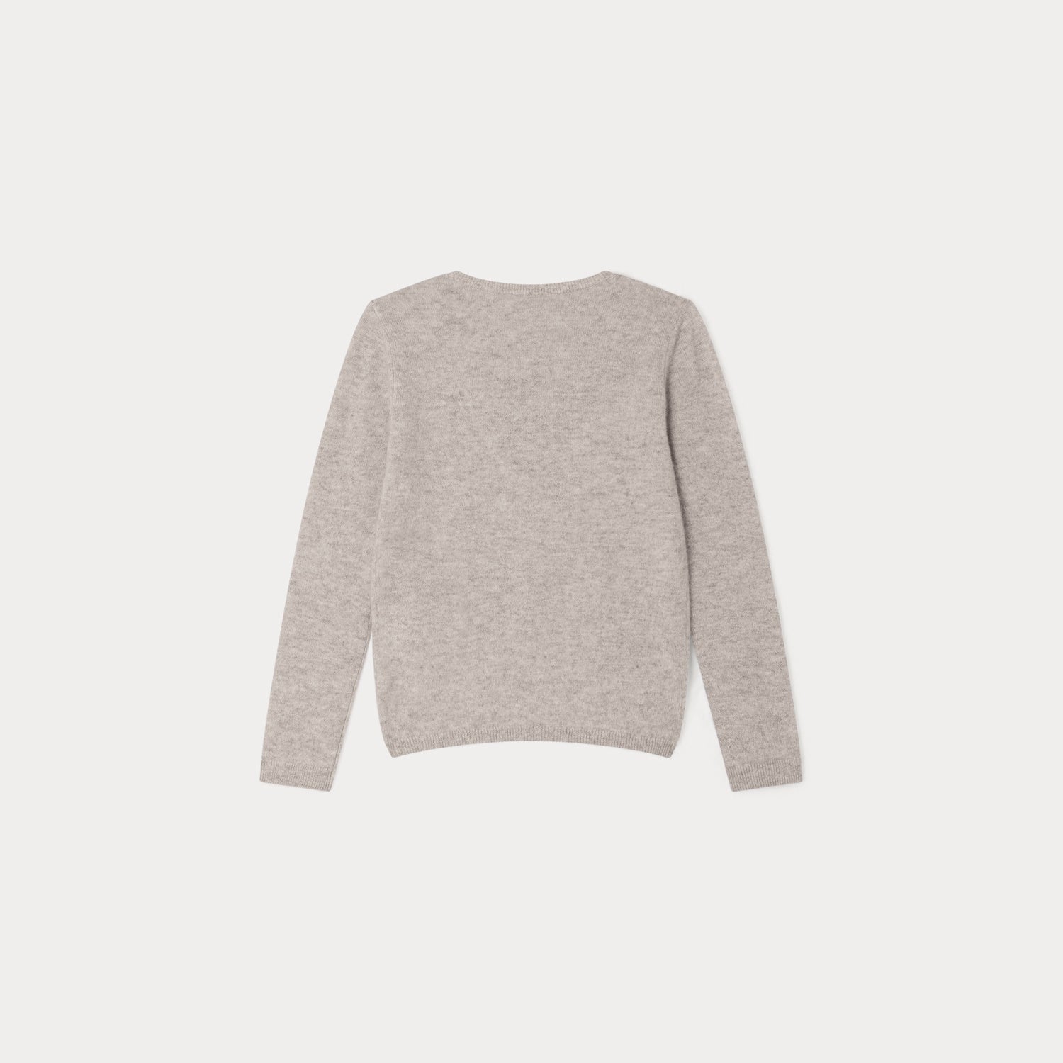 Girls Grey Logo Cashmere Sweater