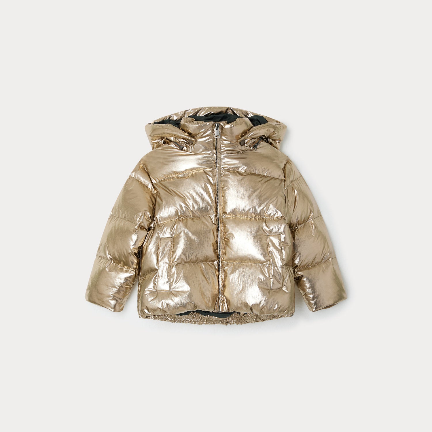 Girls Gold Padded Jacket