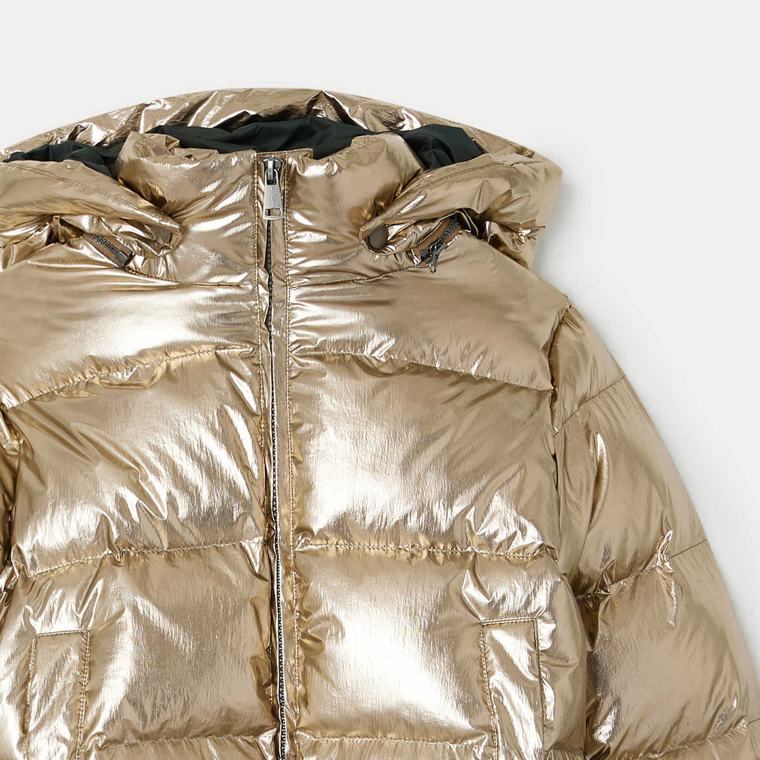 Girls Gold Padded Jacket