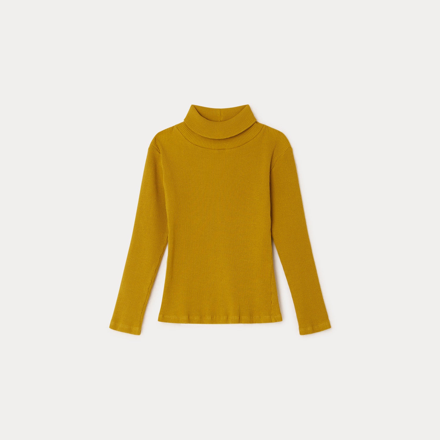 Girls Mustard Cotton T-Shirt