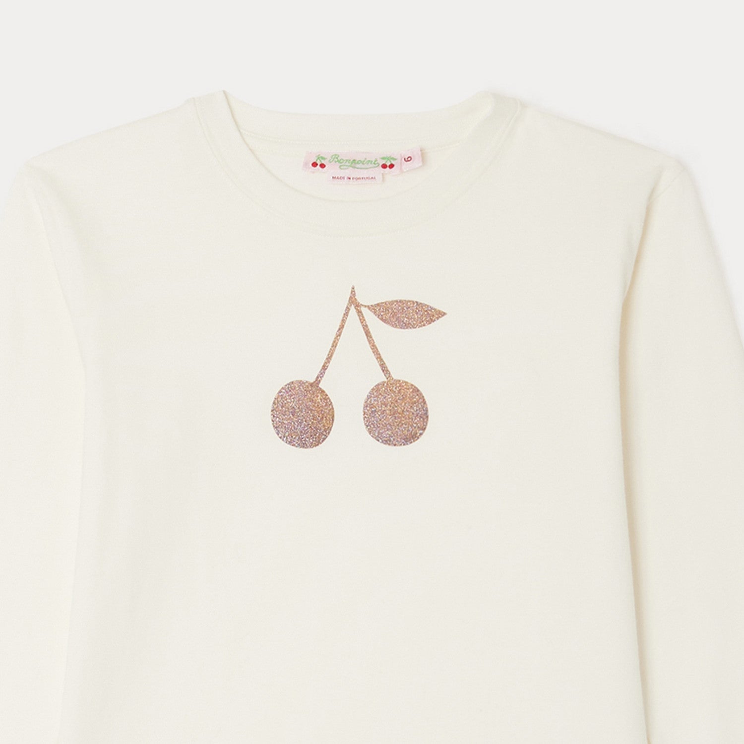 Girls White Logo Cotton T-Shirt
