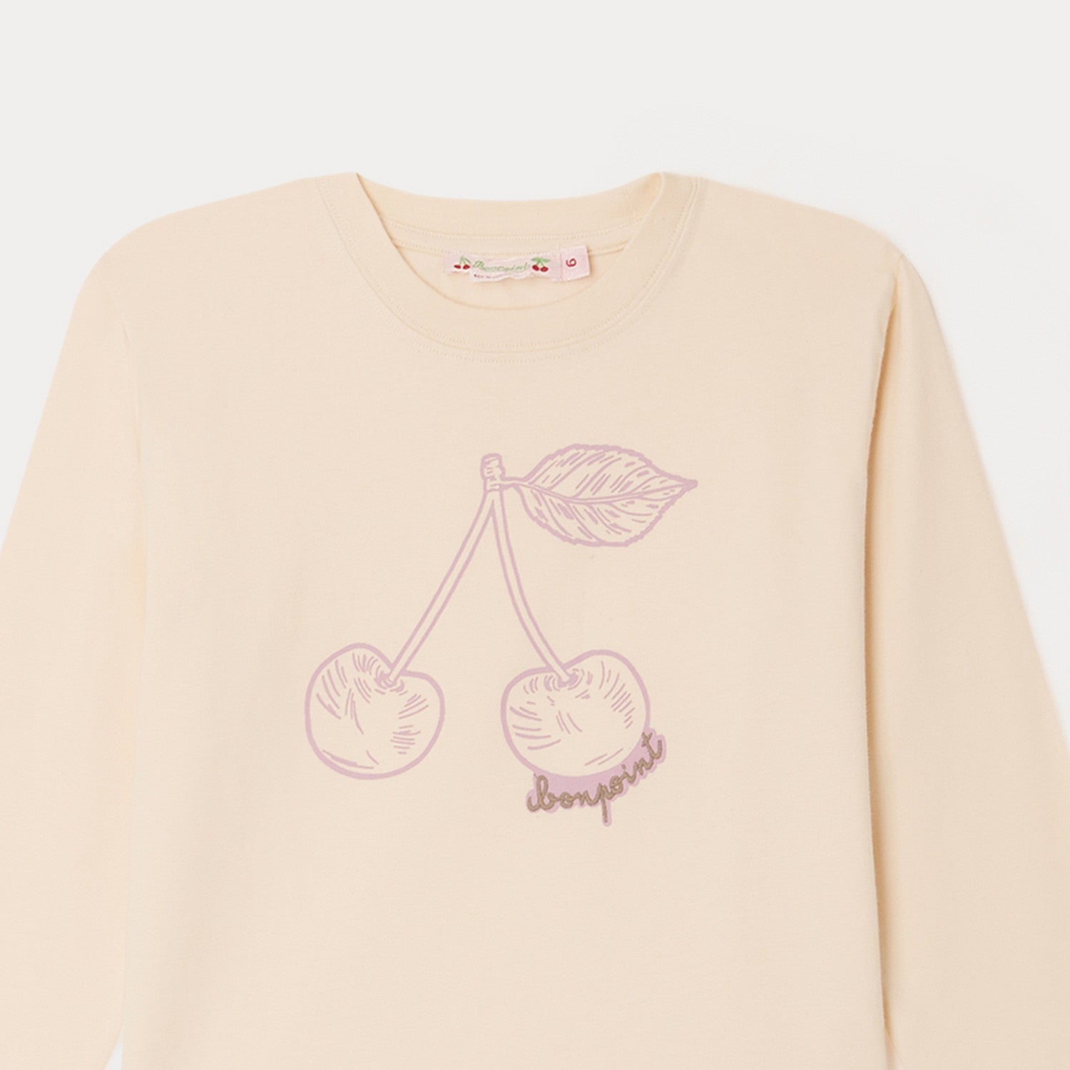 Girls Light Pink Logo Cotton T-Shirt