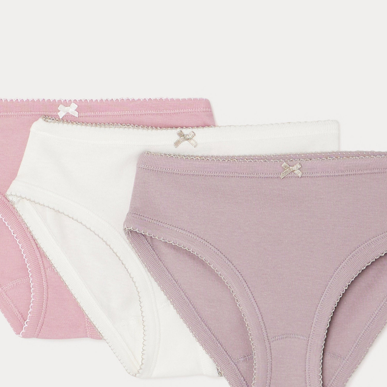 Girls Multicolor Cotton Underwear Set(3 Pack)