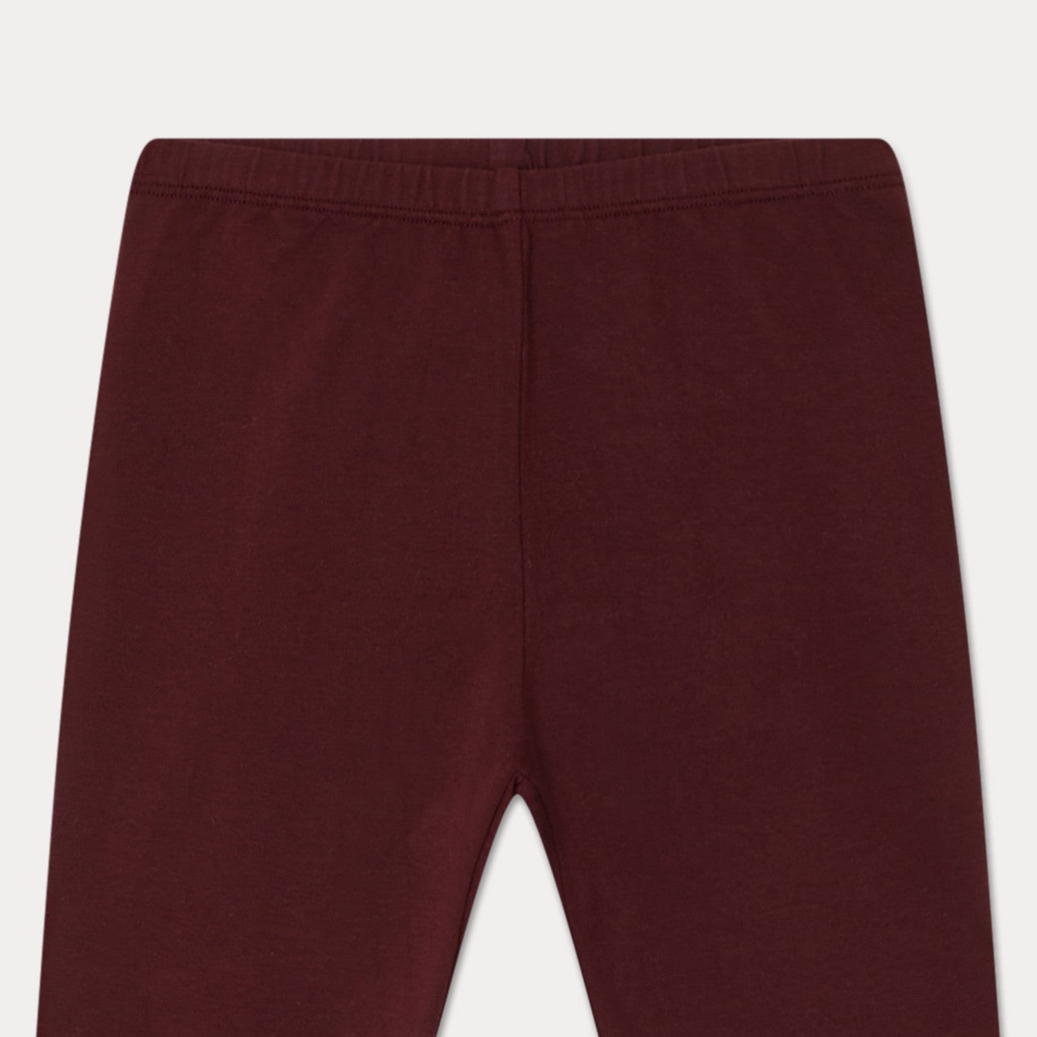 Girls Dark Red Cotton Leggings