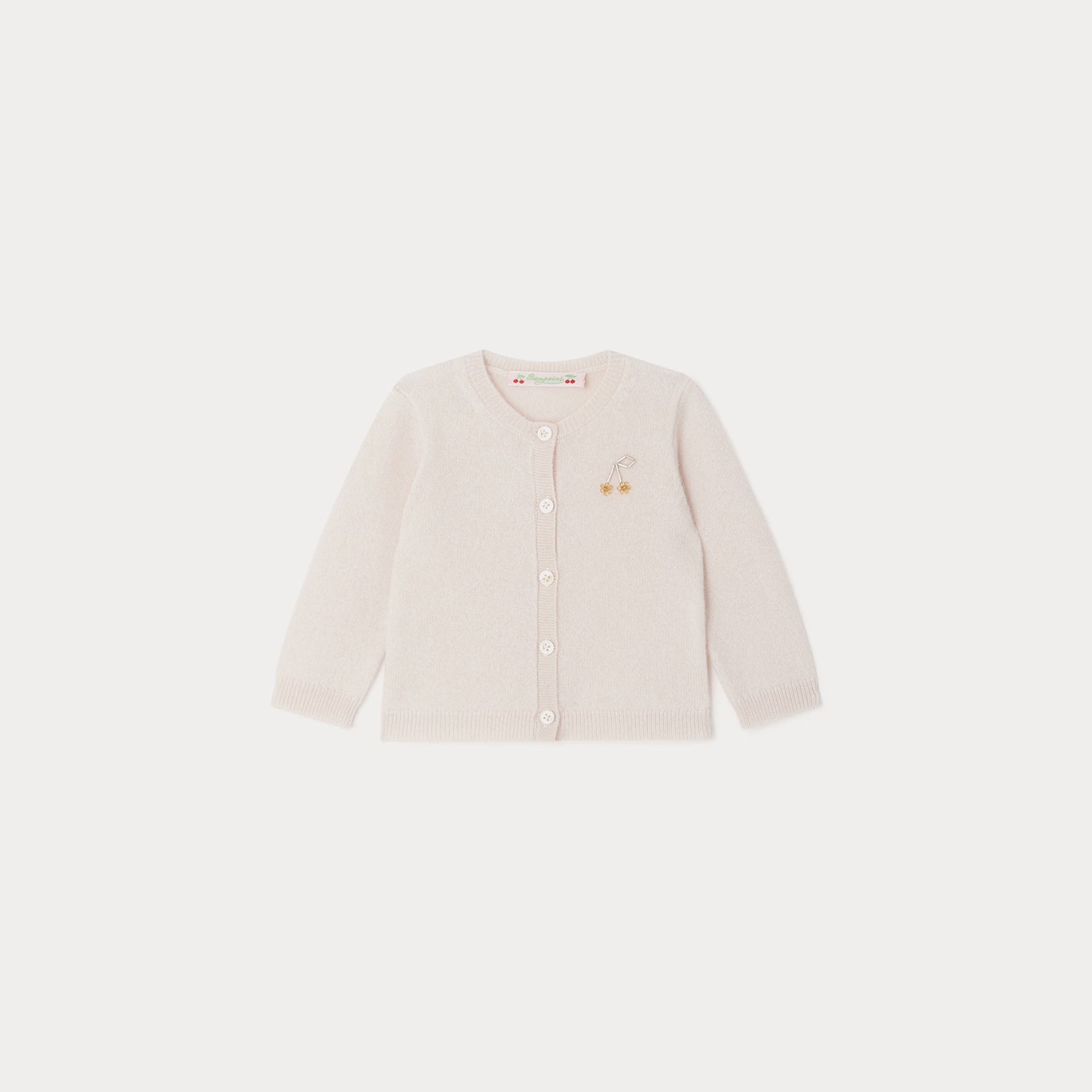 Baby Girls Pale Pink Cashmere Cardigan