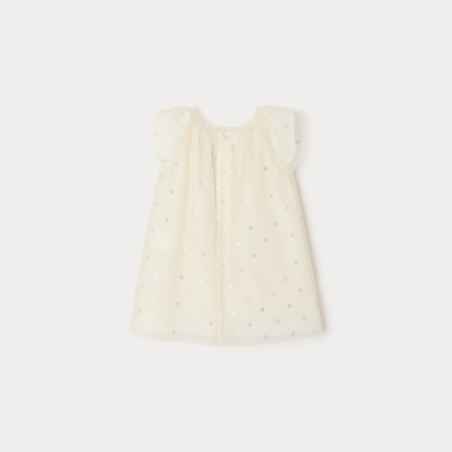 Baby Girls Ivory Sequins Dress