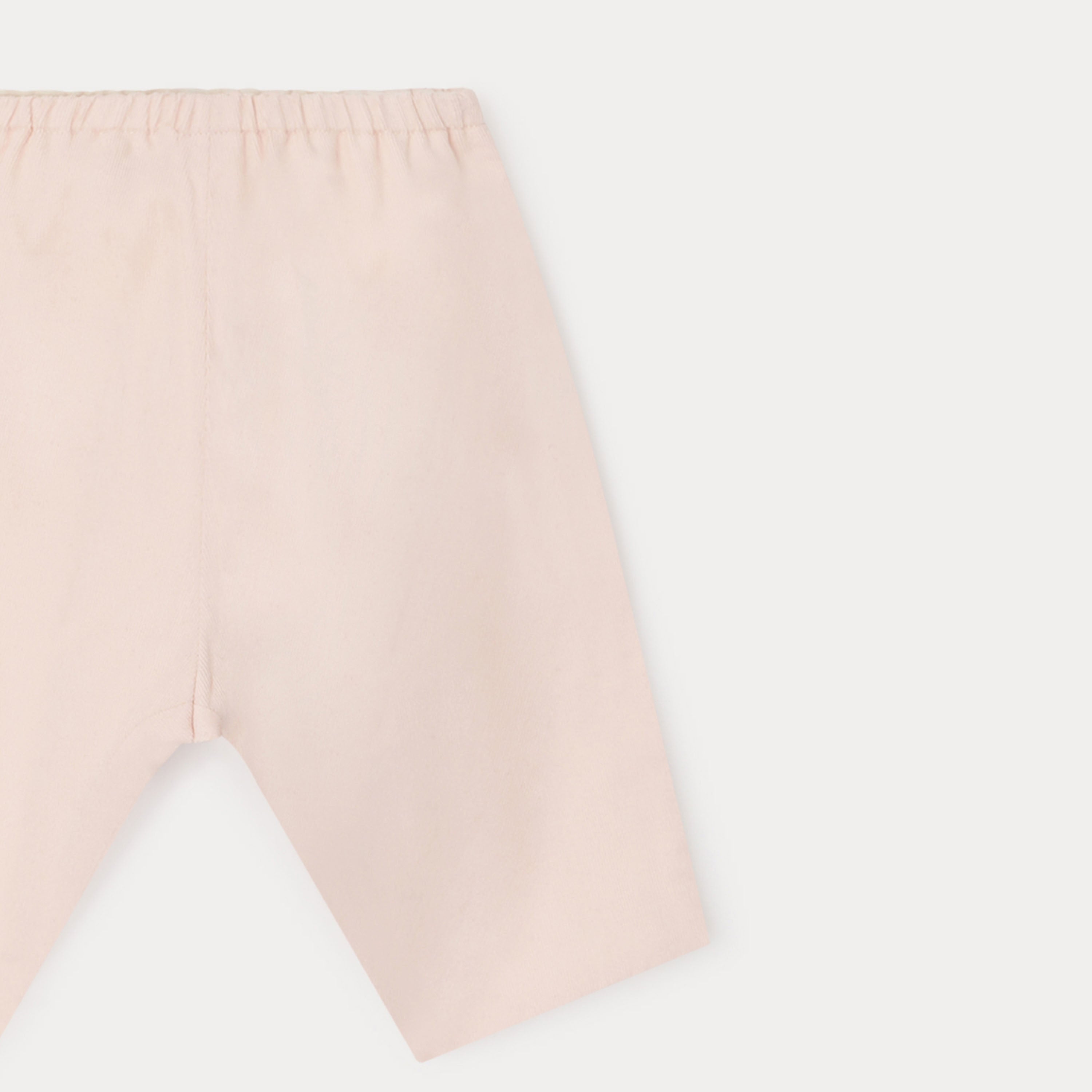 Baby Girls Pink Cotton Trousers