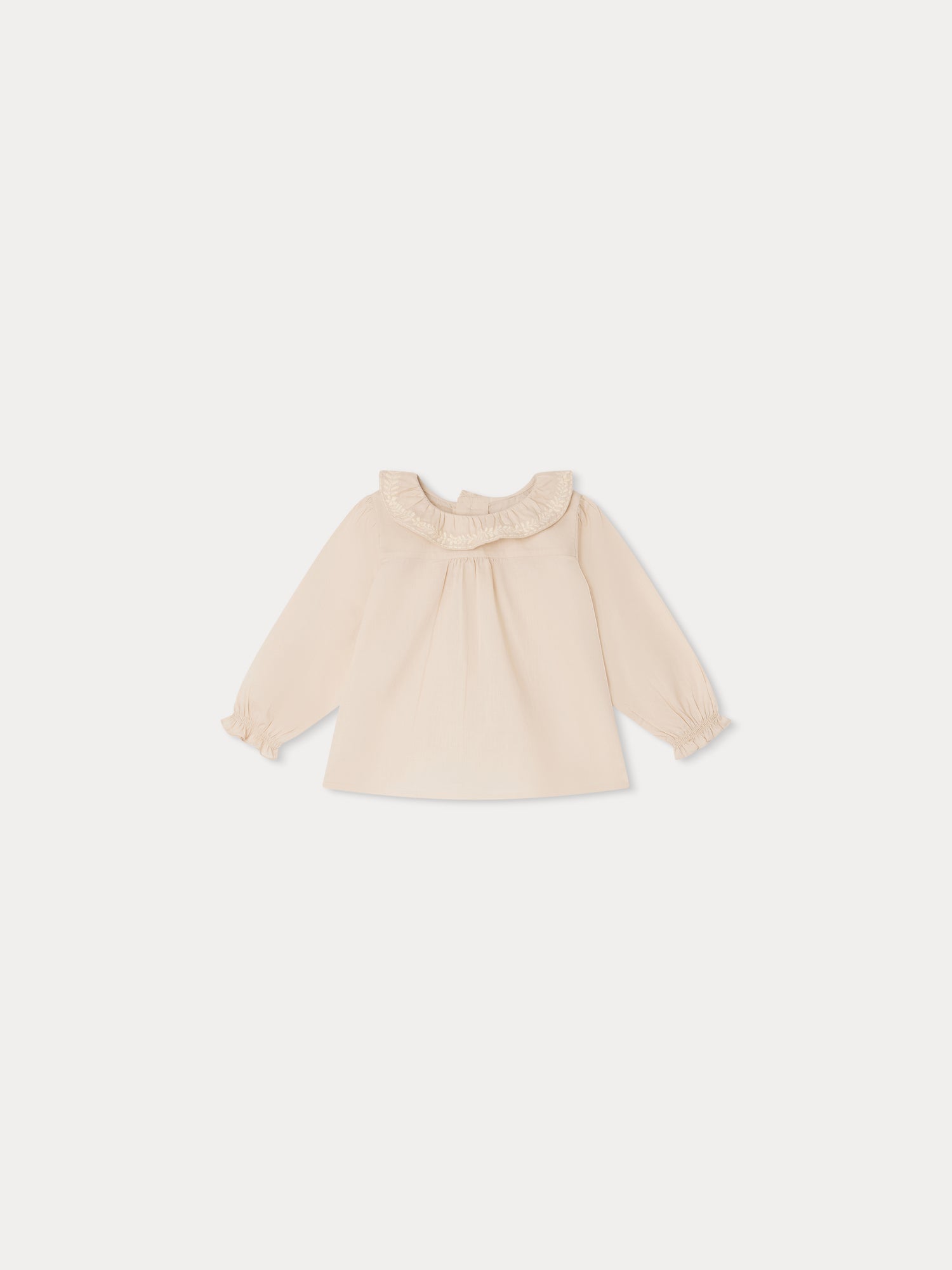 Baby Girls Pink Ruffled Cotton Top