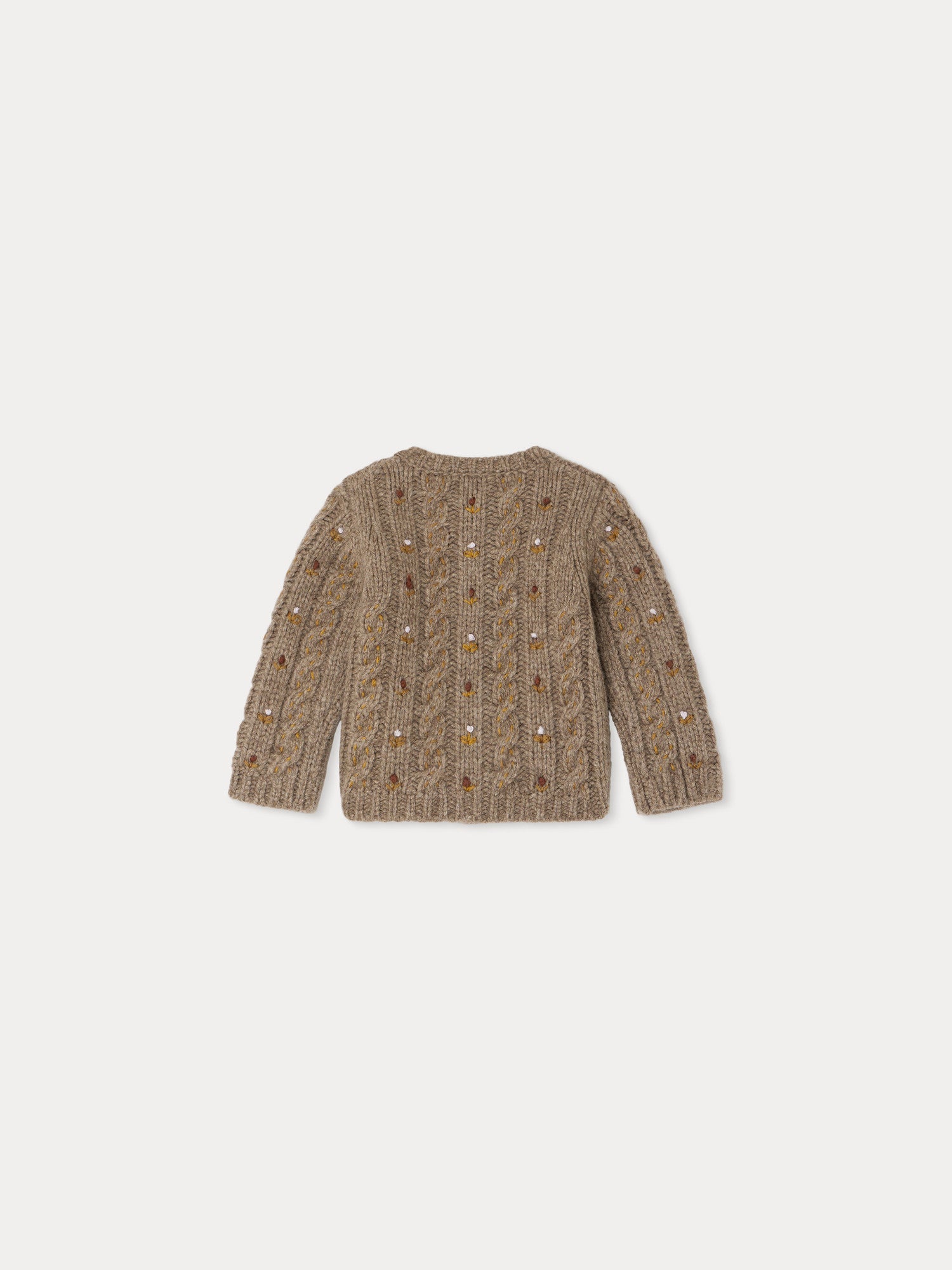 Baby Girls Camel Wool Cardigan
