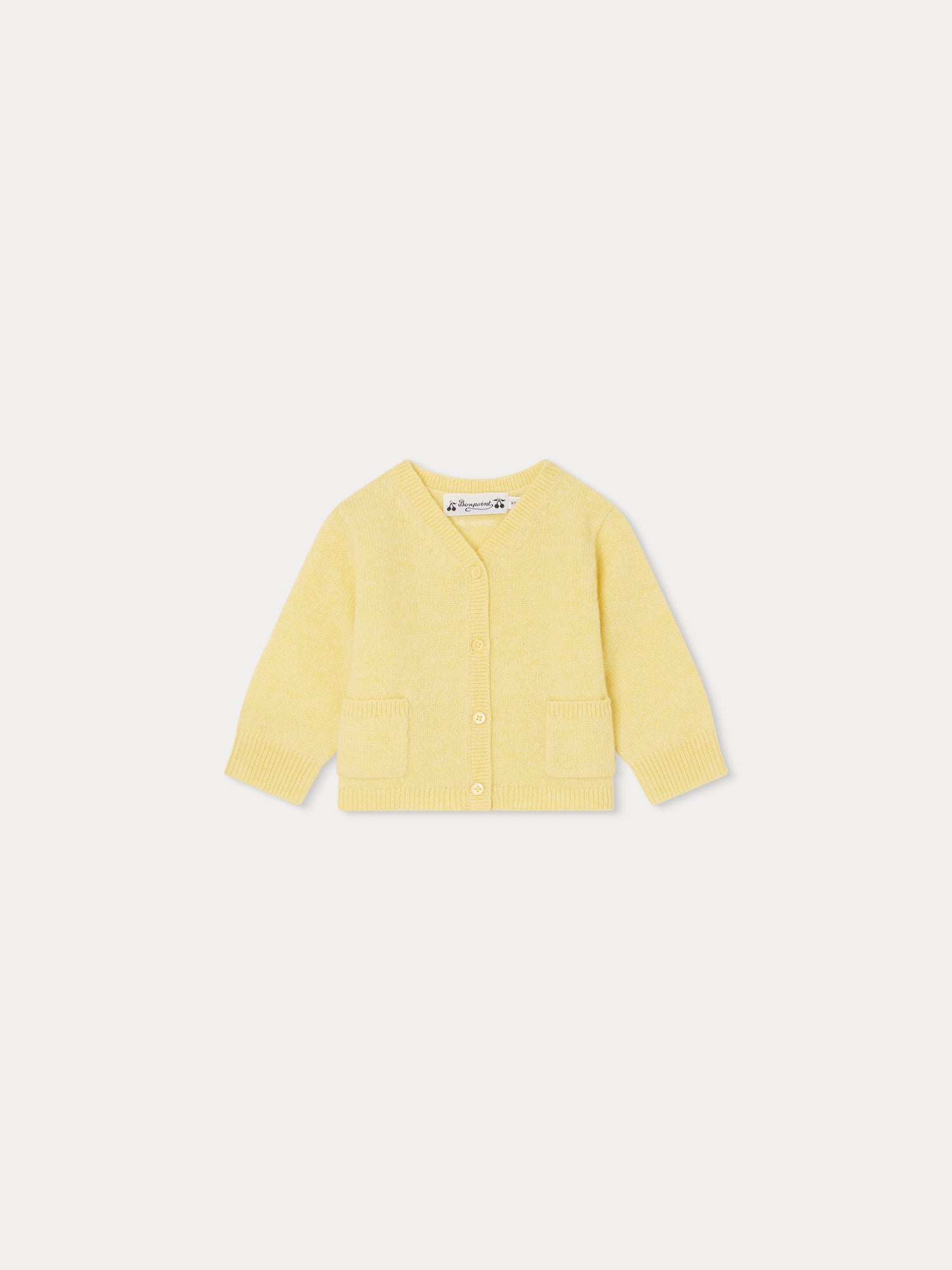 Baby Girls Yellow Wool Cardigan