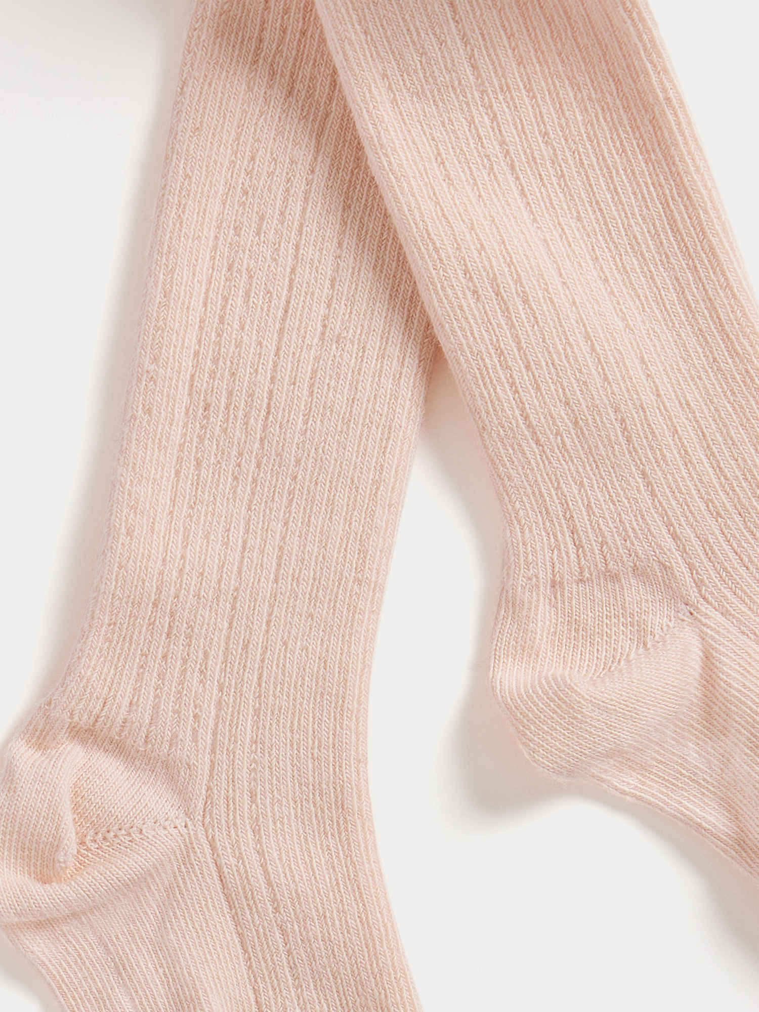 Baby Girls Pink Cotton Tights