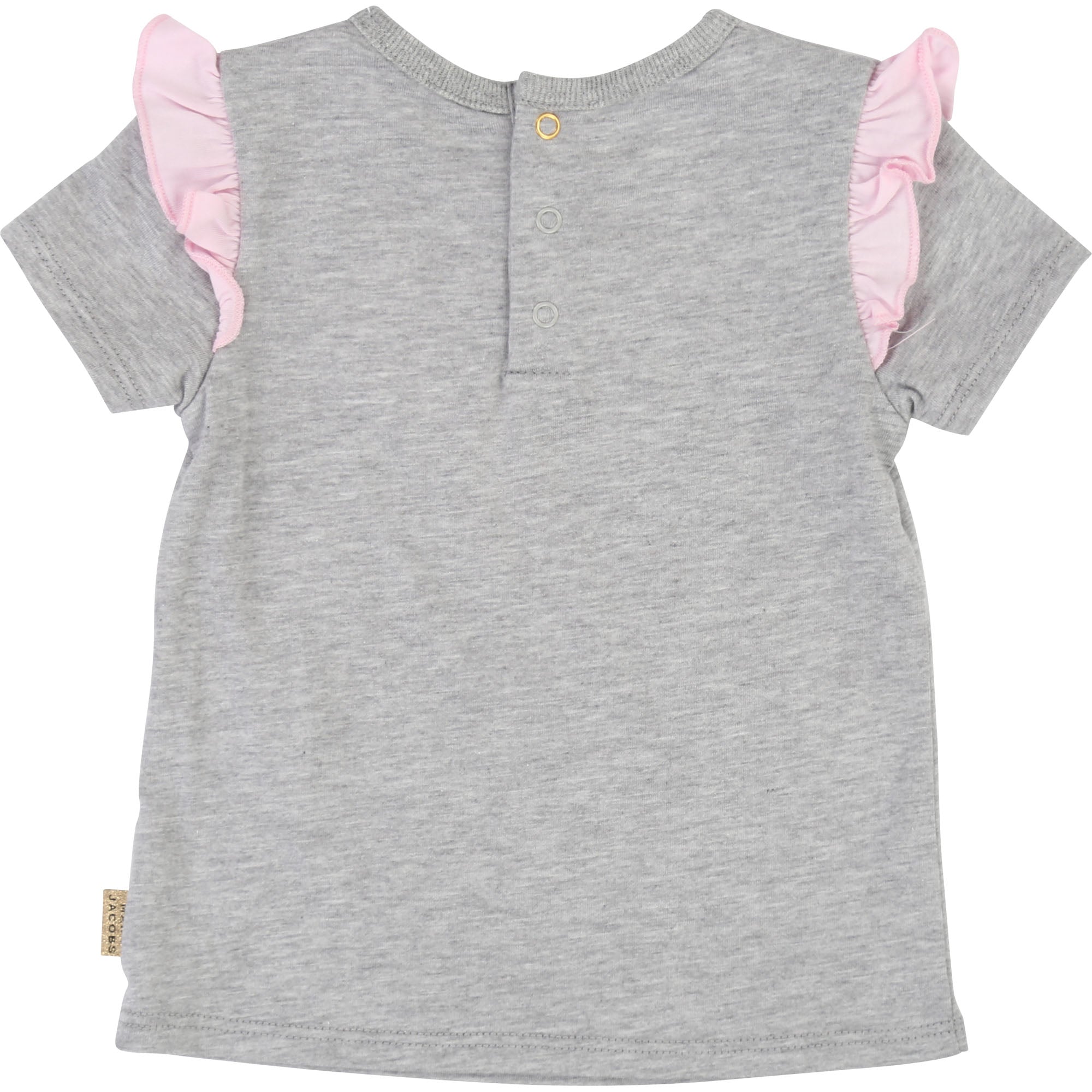 Baby Girls Grey Cotton T-shirt