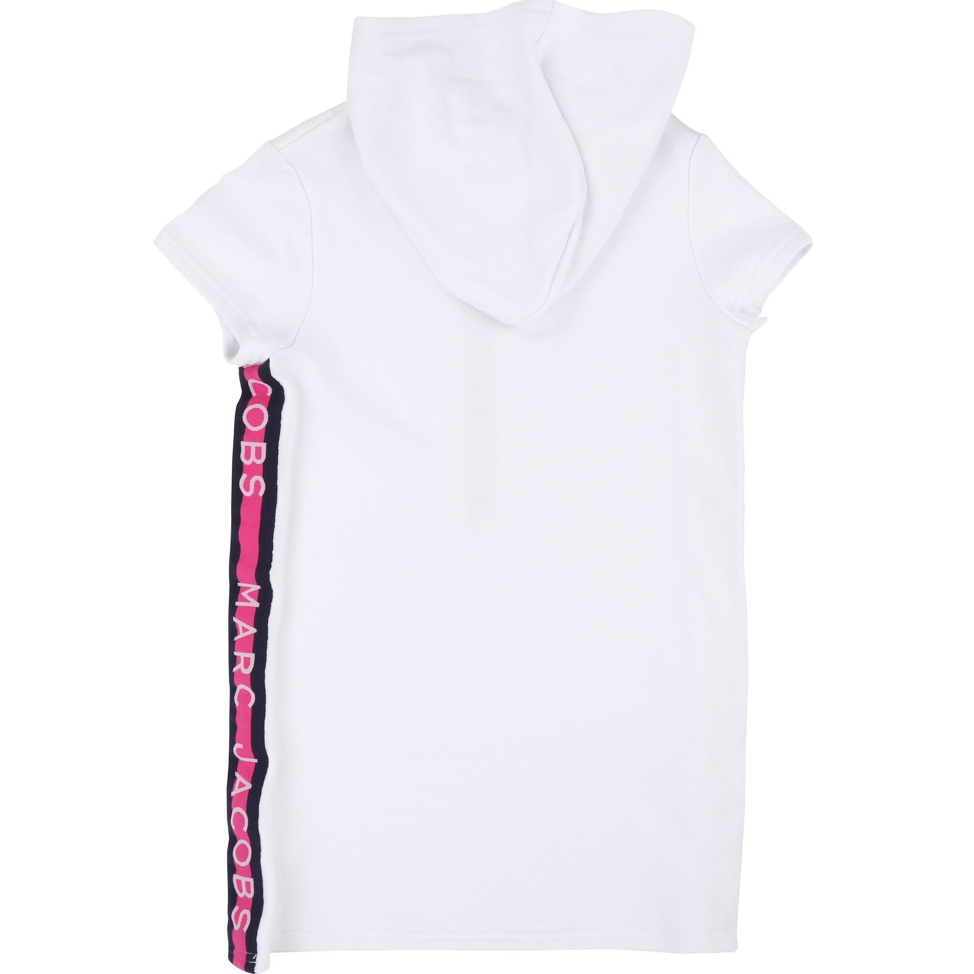 Girls White Hoodie Cotton Dress
