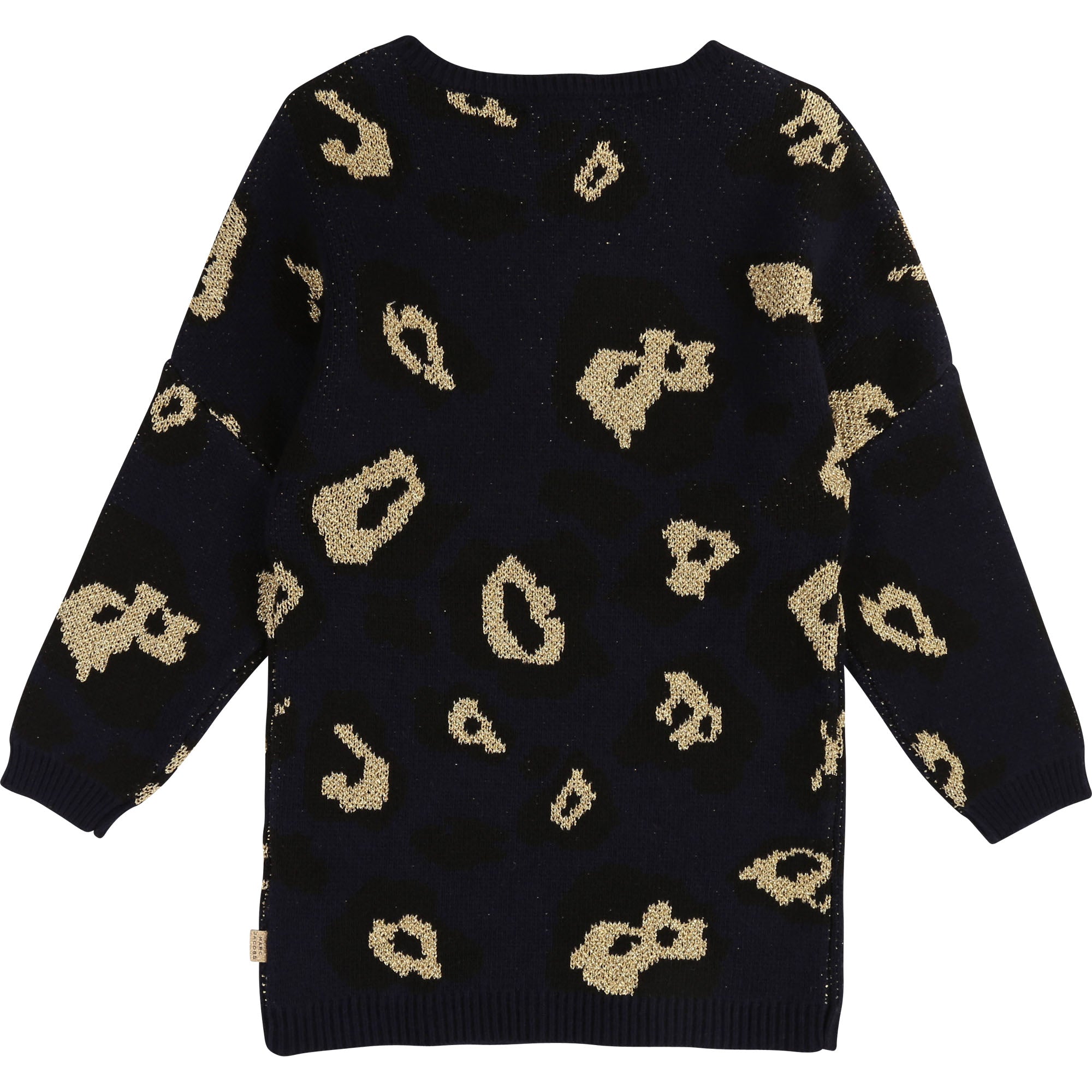 Girls Black Pattern Dress