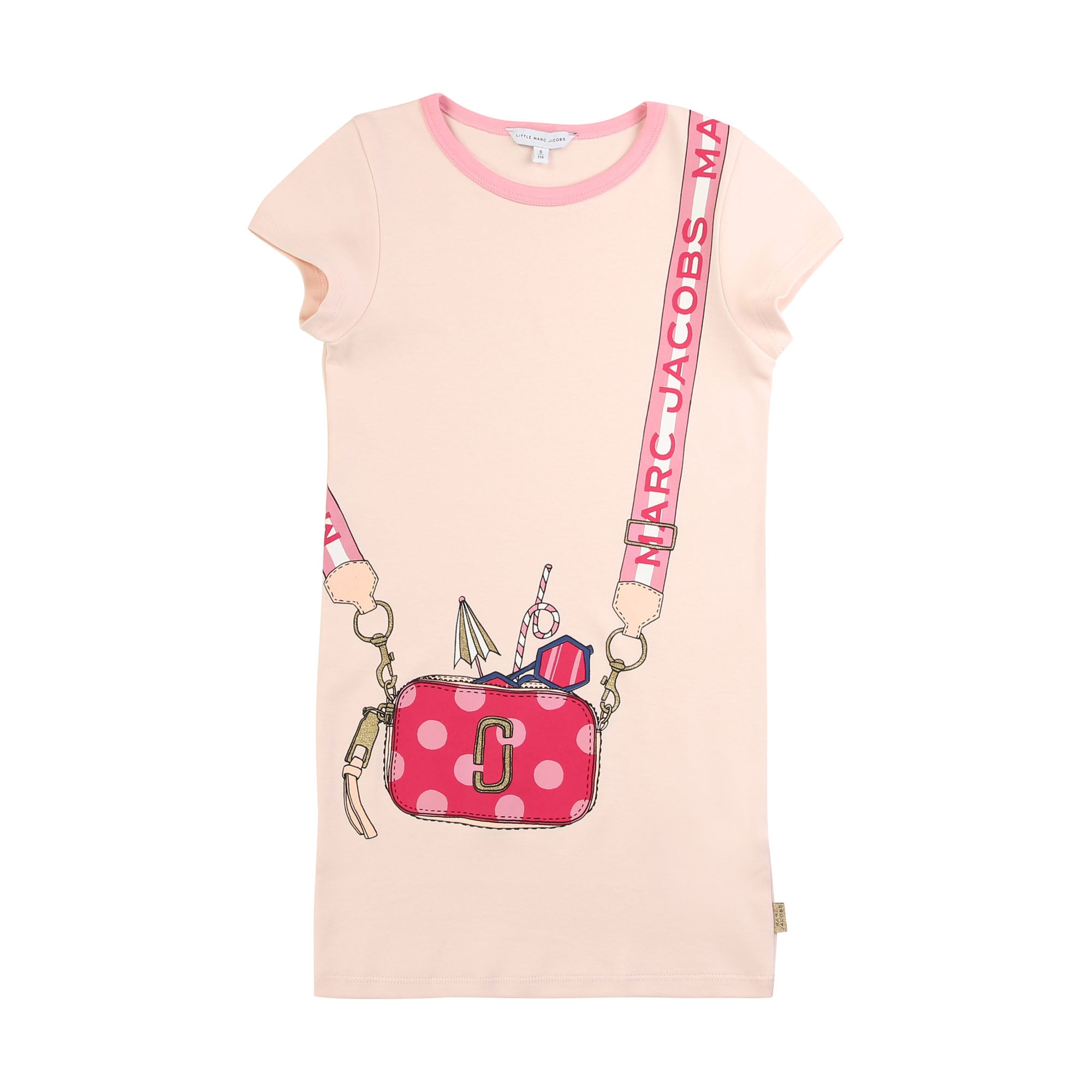 Girls Pink Pattern Cotton Dress