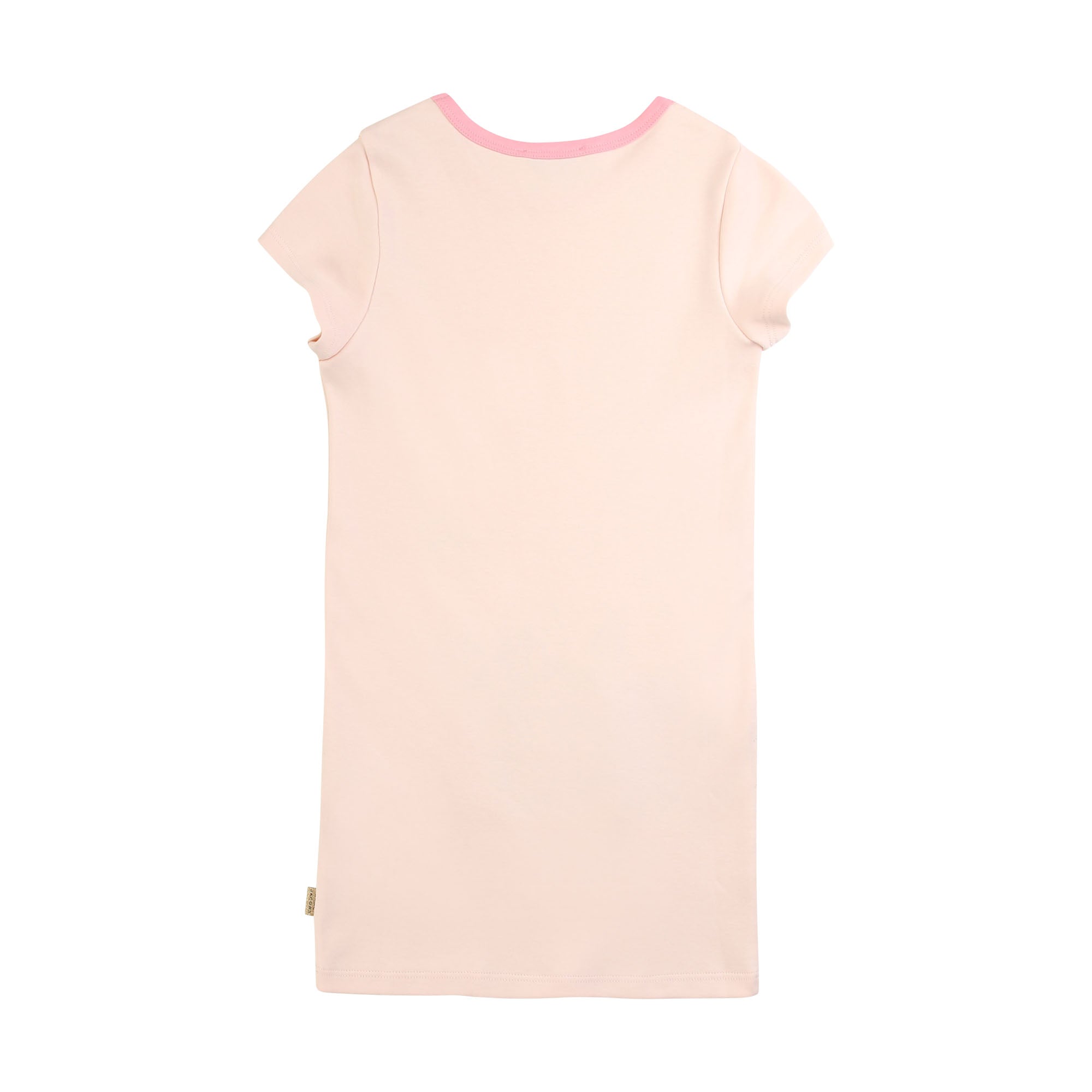 Girls Pink Pattern Cotton Dress