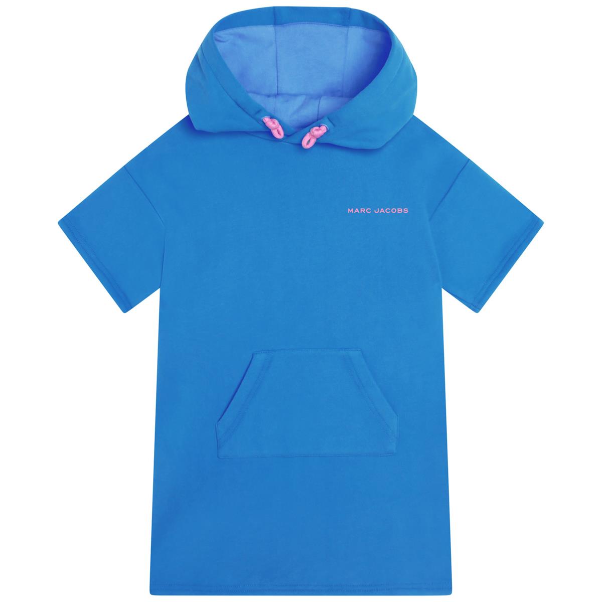 Girls Blue Hooded Dress