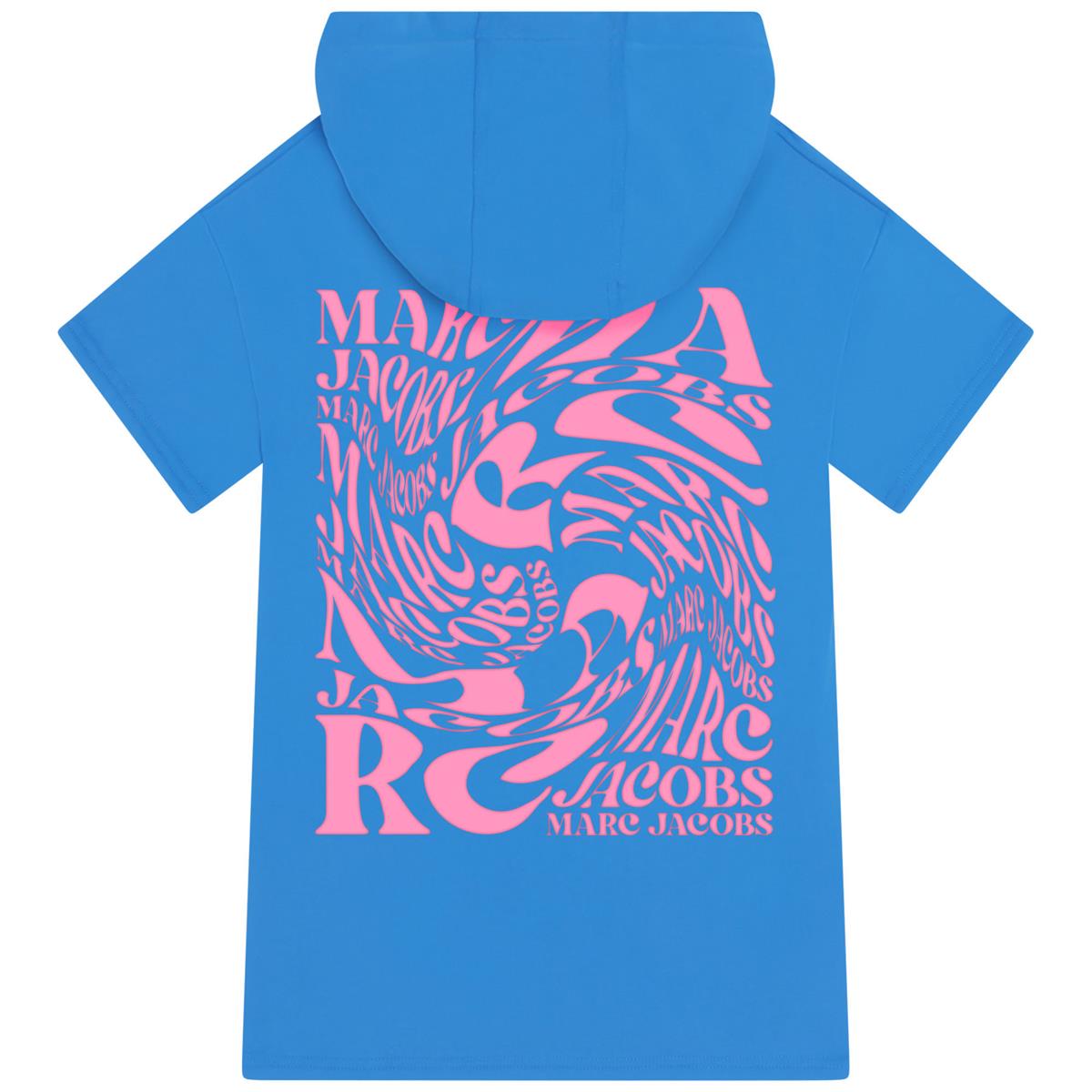 Girls Blue Hooded Dress