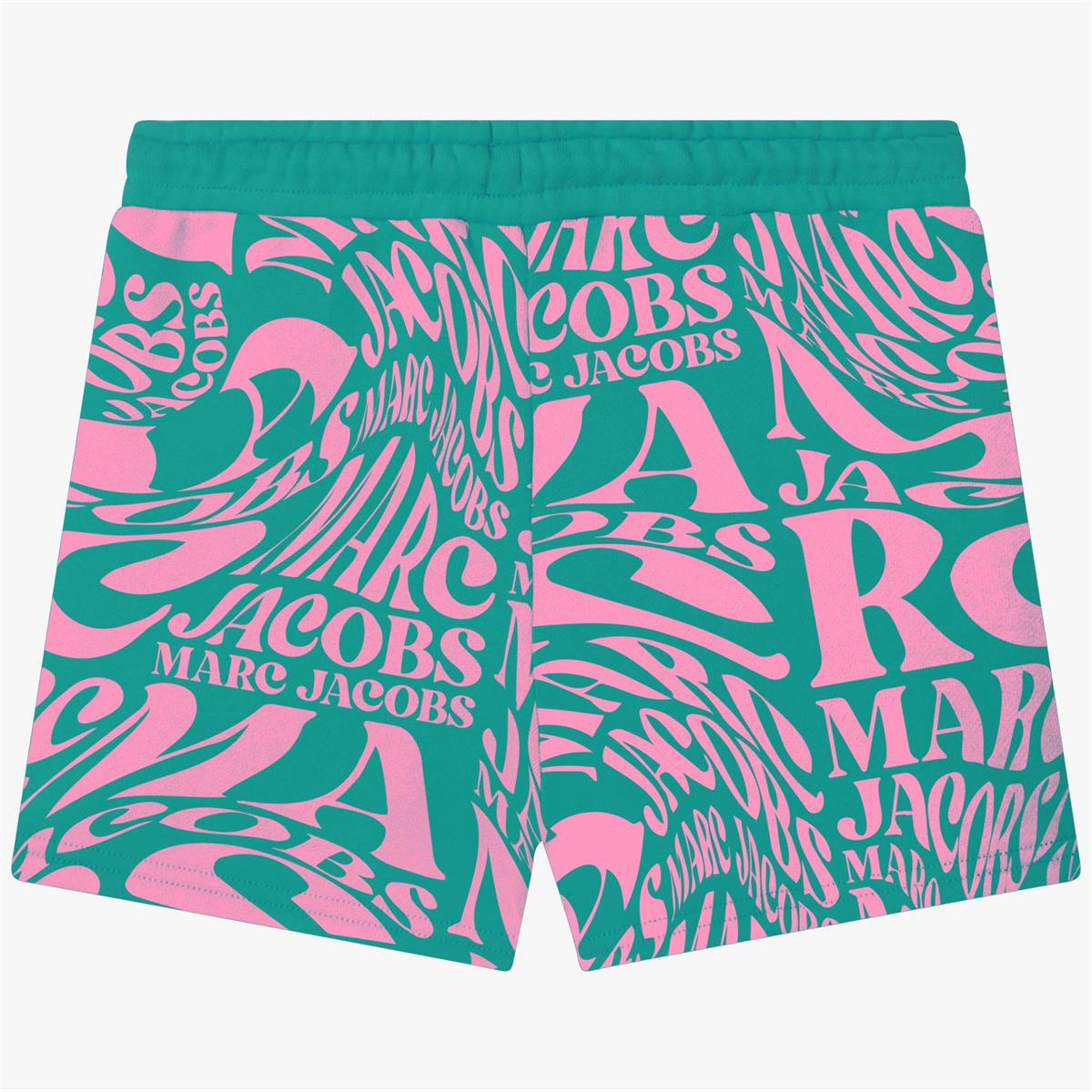 Girls Green Logo Shorts