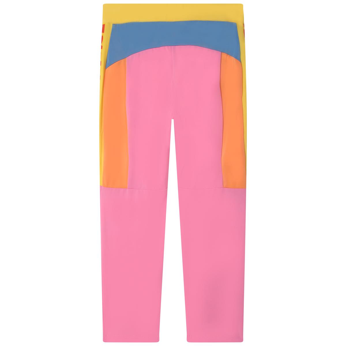 Girls Pink Logo Leggings