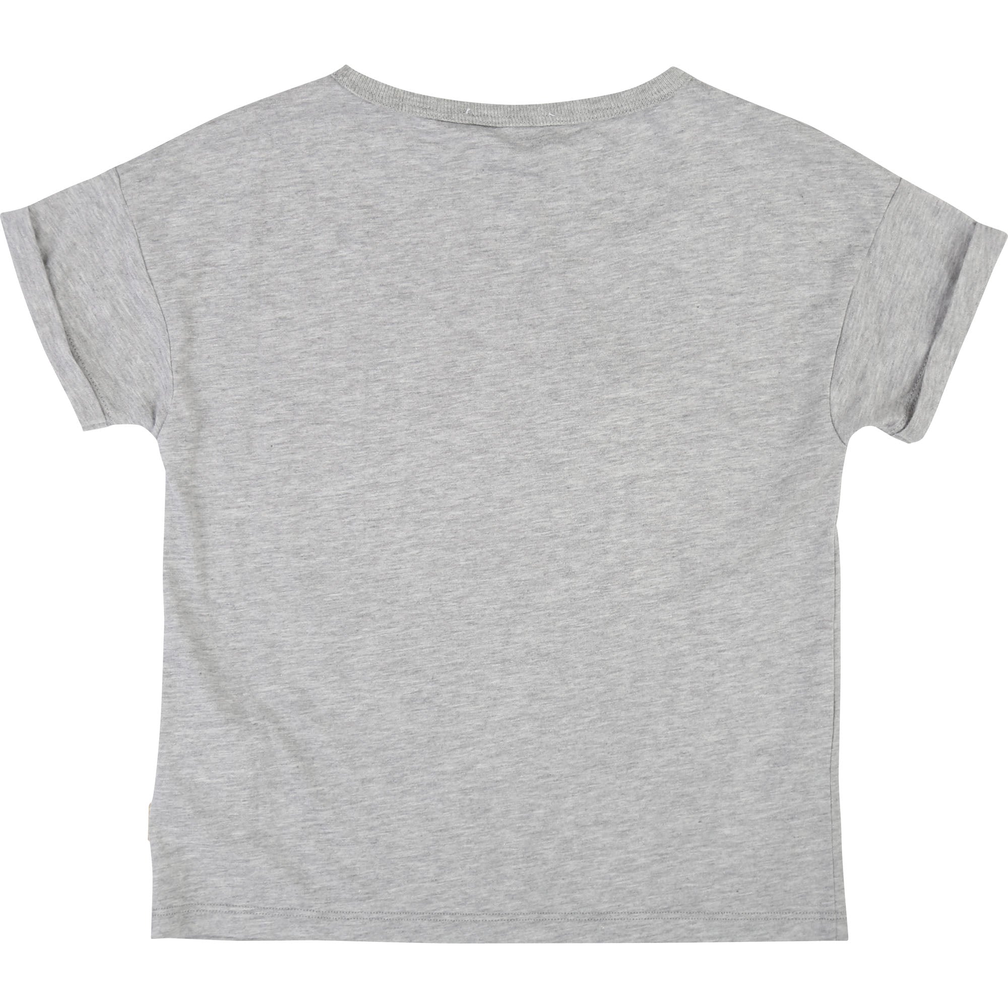 Girls Grey Printed T-shirt