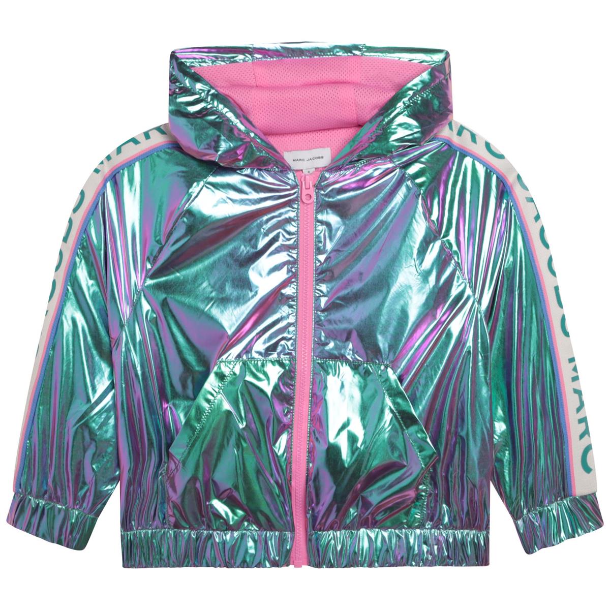Girls Multicolor Zip-Up Top