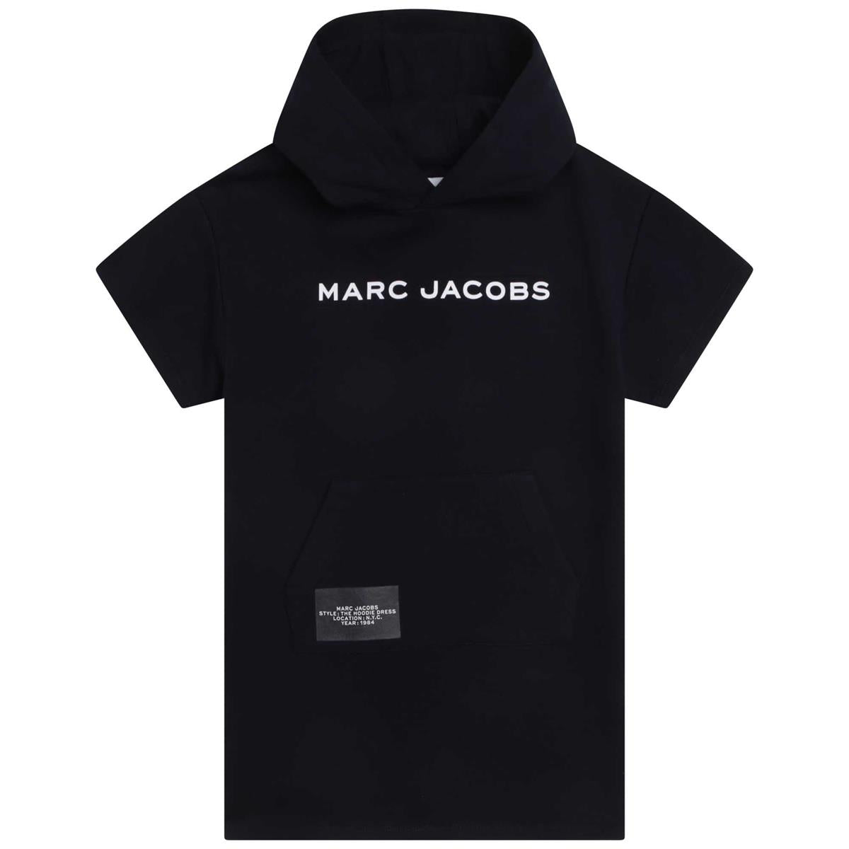 Girls Navy Hooded Dress