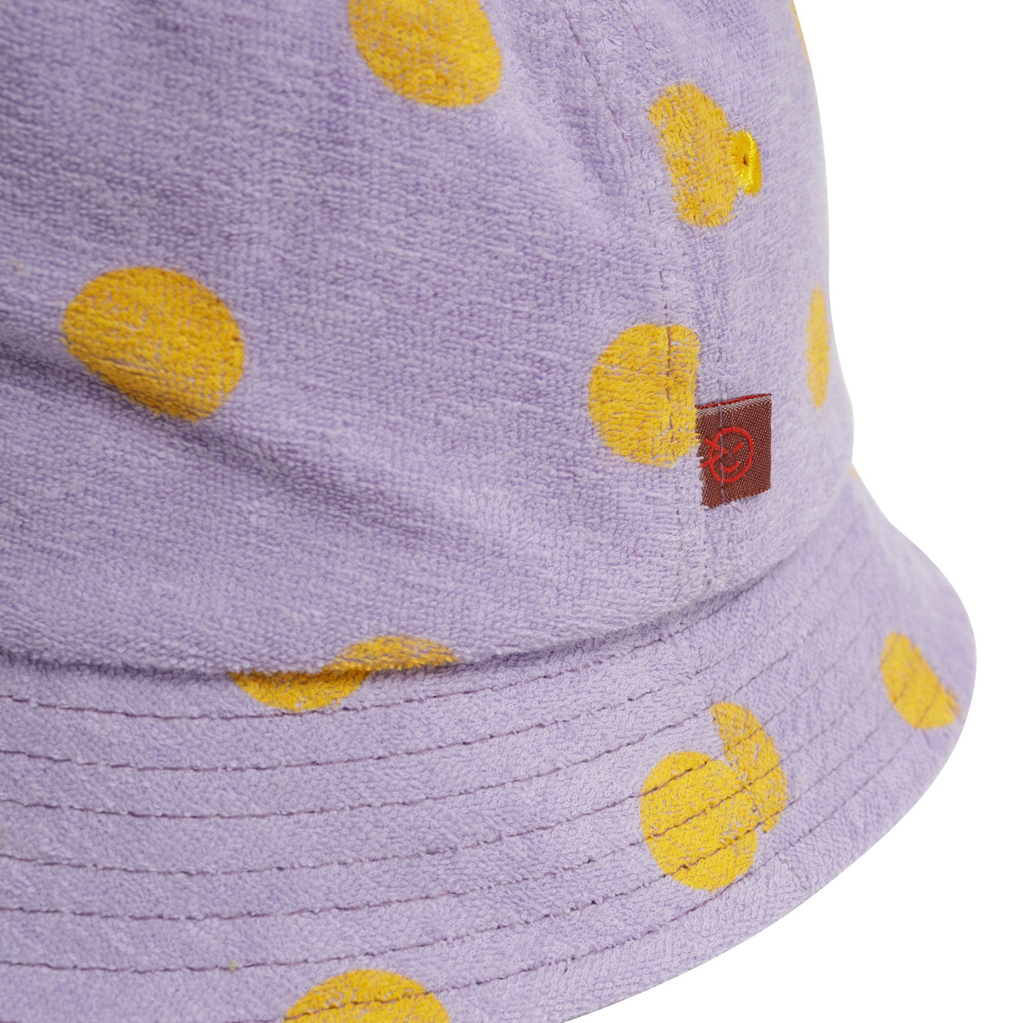 Girls Lilac Dots Cotton Hat