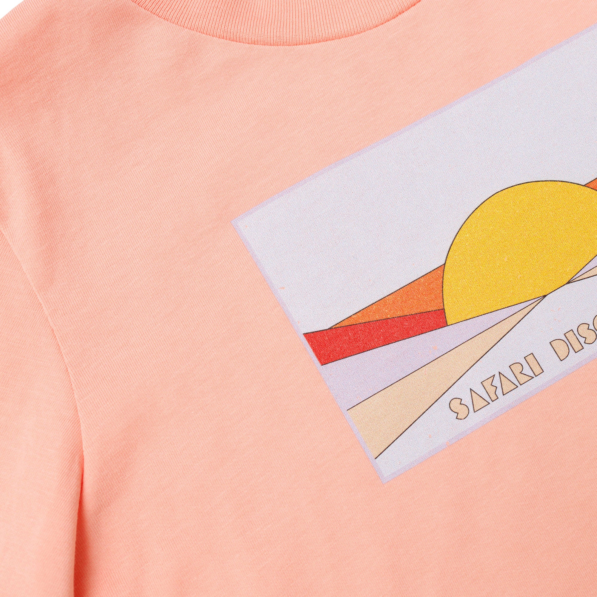 Girls Pink Sunrise Cotton T-Shirt