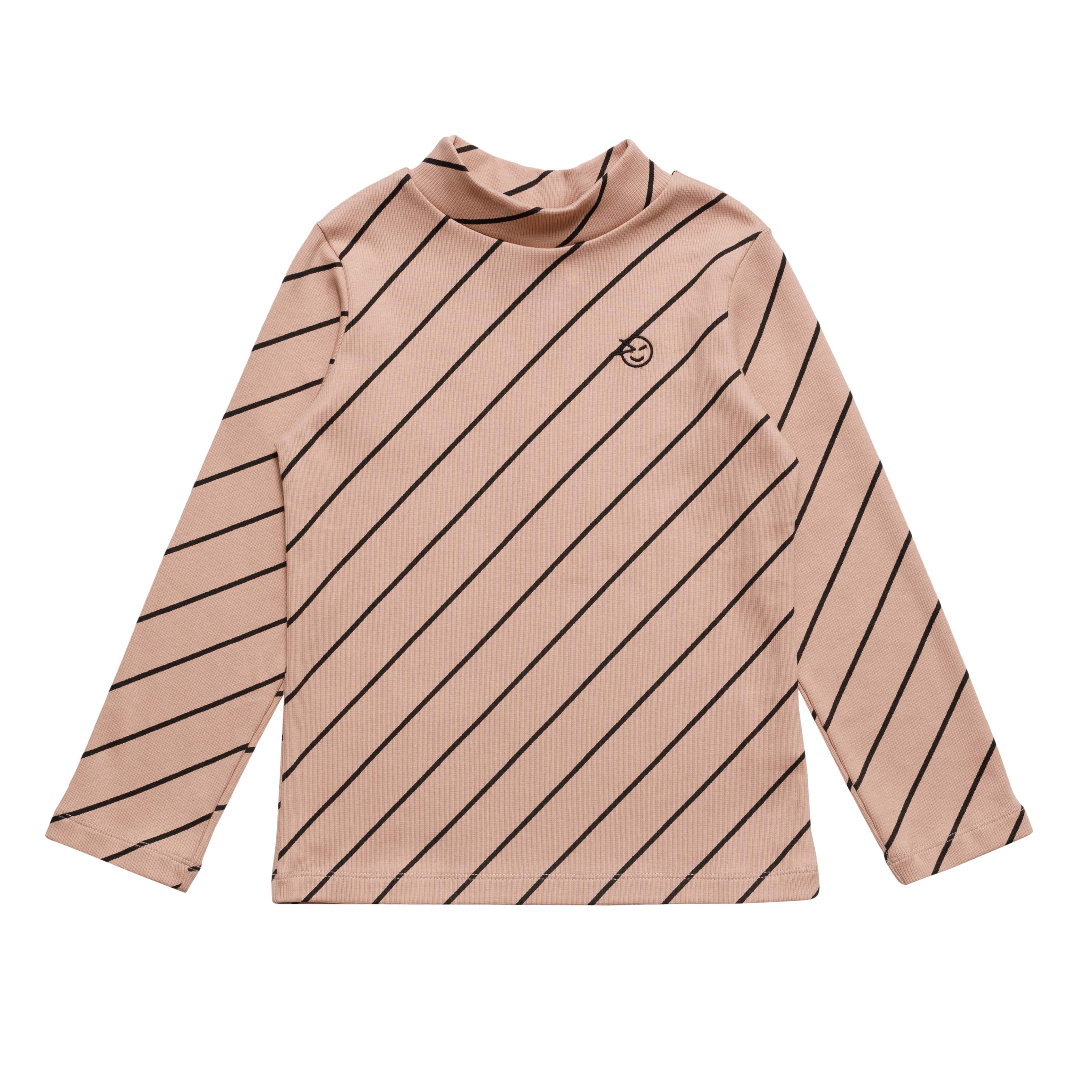 Girls Pink Stripes Cotton T-Shirt