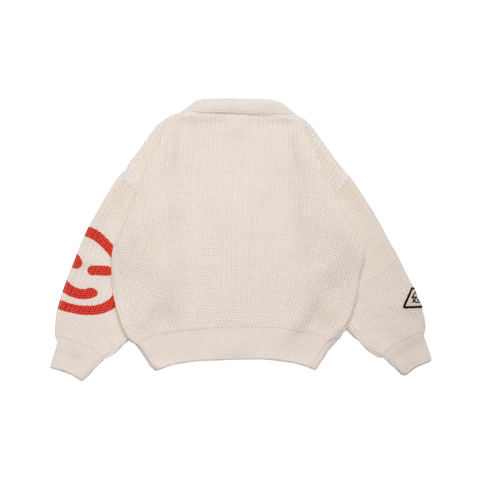 Girls White Cotton Cardigan