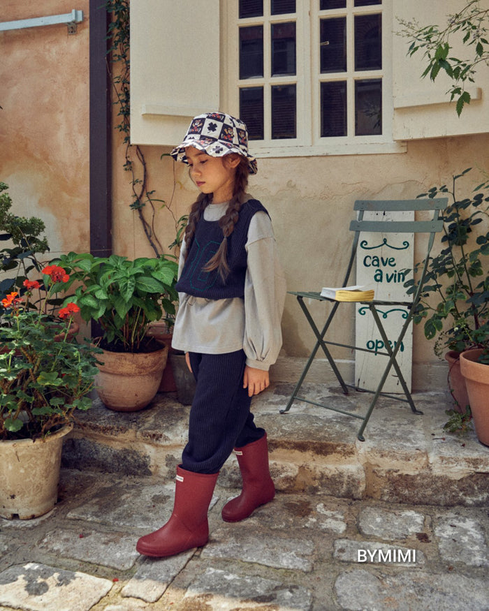 Girls Navy Cotton Trousers