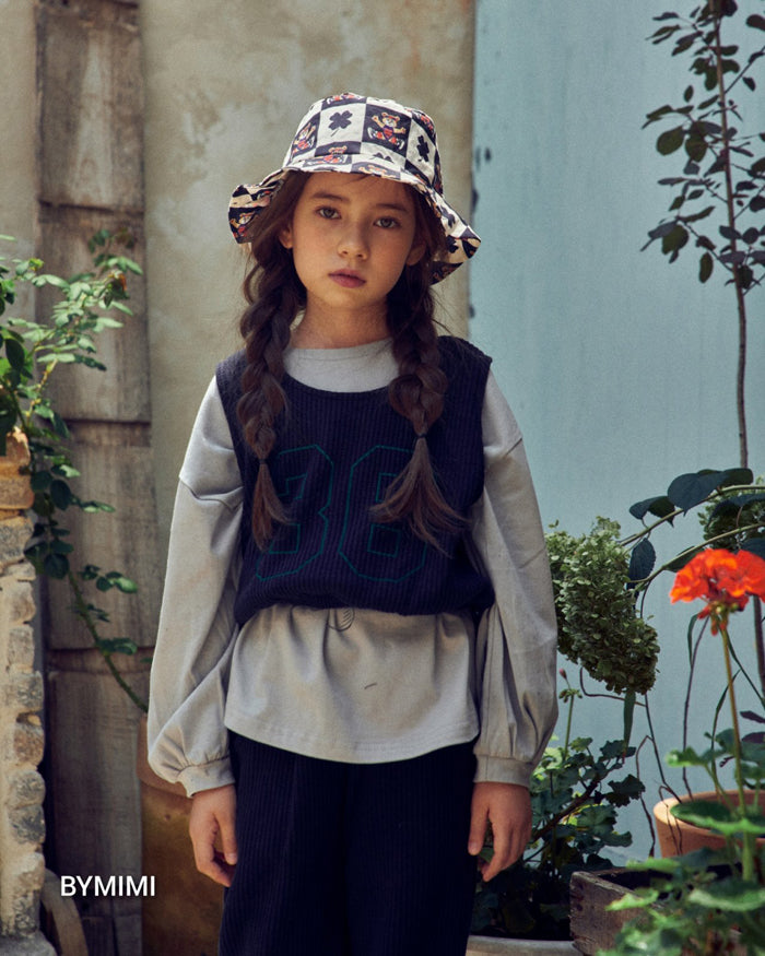 Girls Navy Cotton Trousers