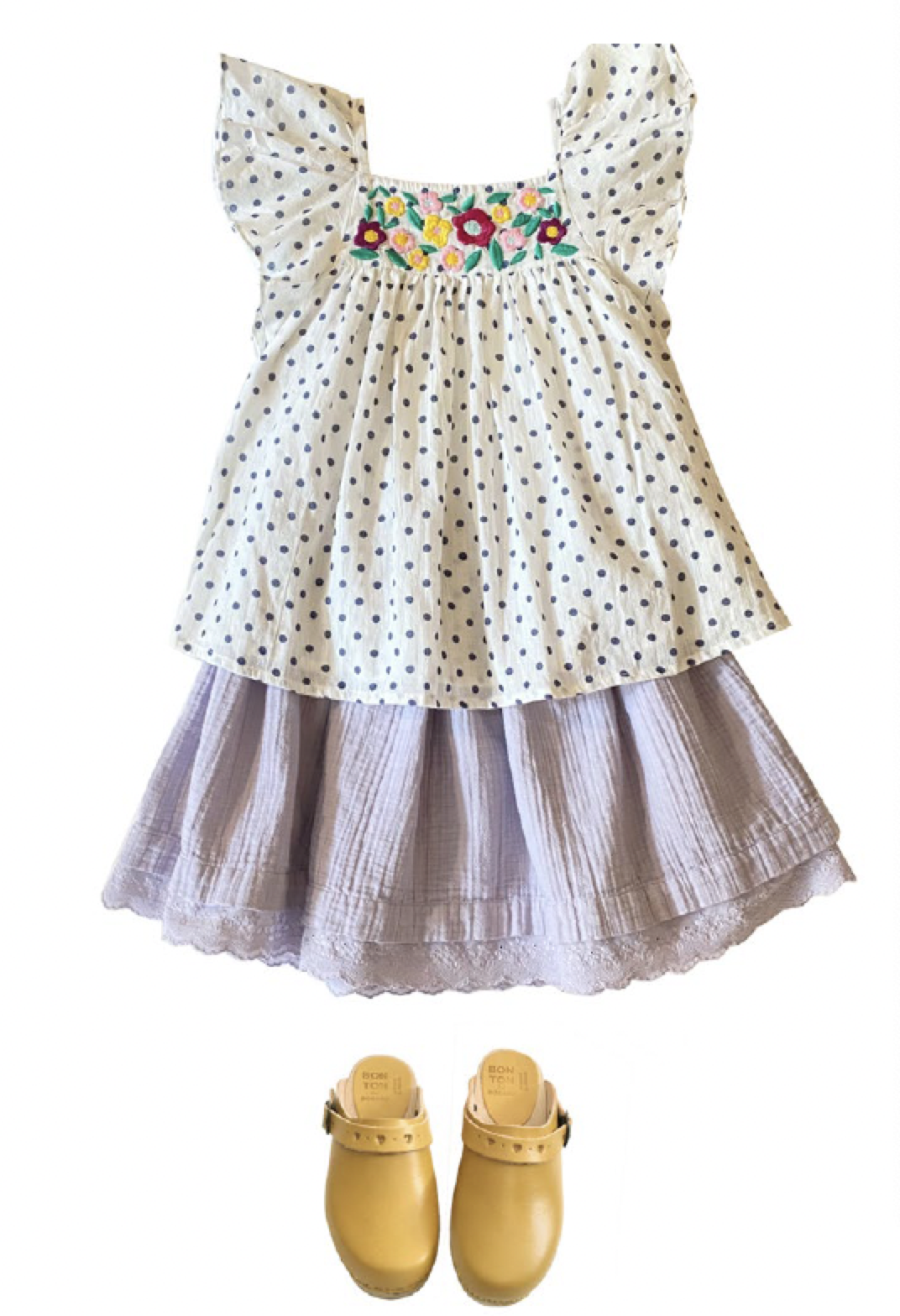 Girls White Cotton Top