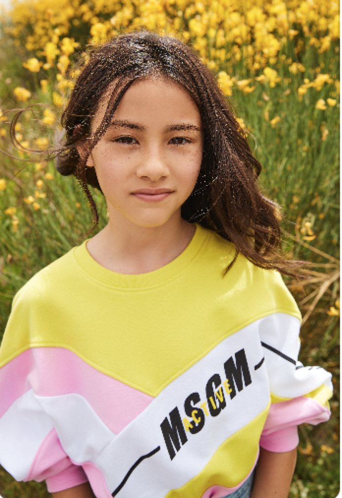 Girls Pink Cotton Sweatshirt