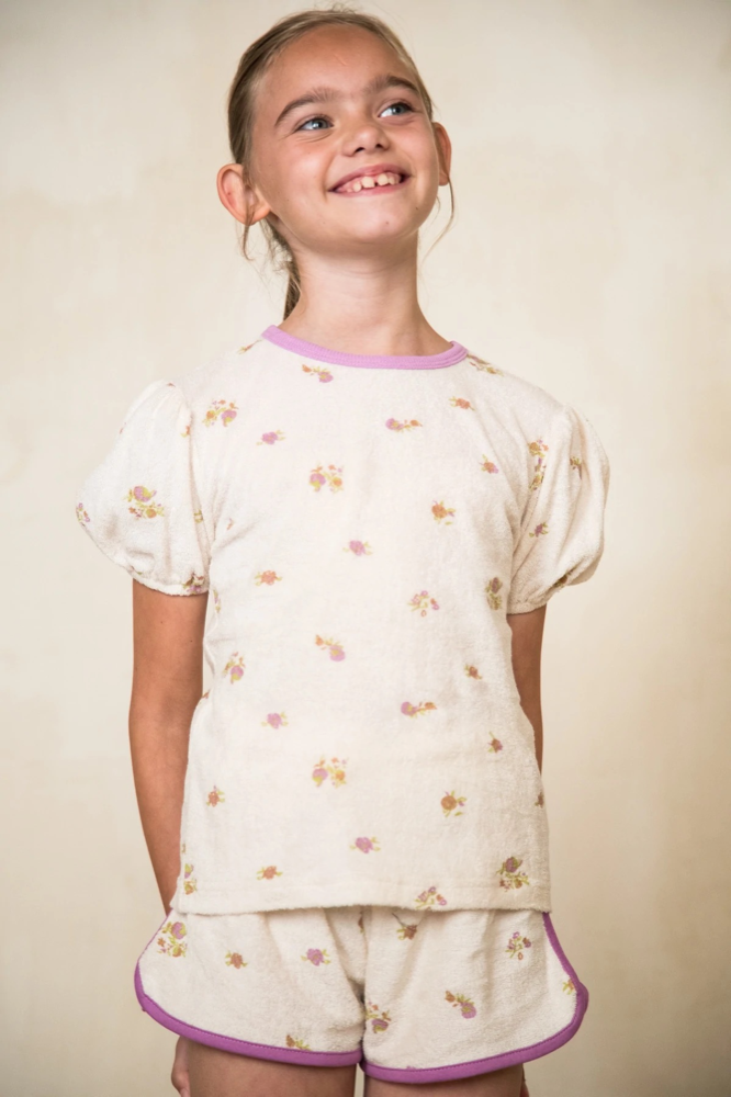 Girls White Cotton T-Shirts