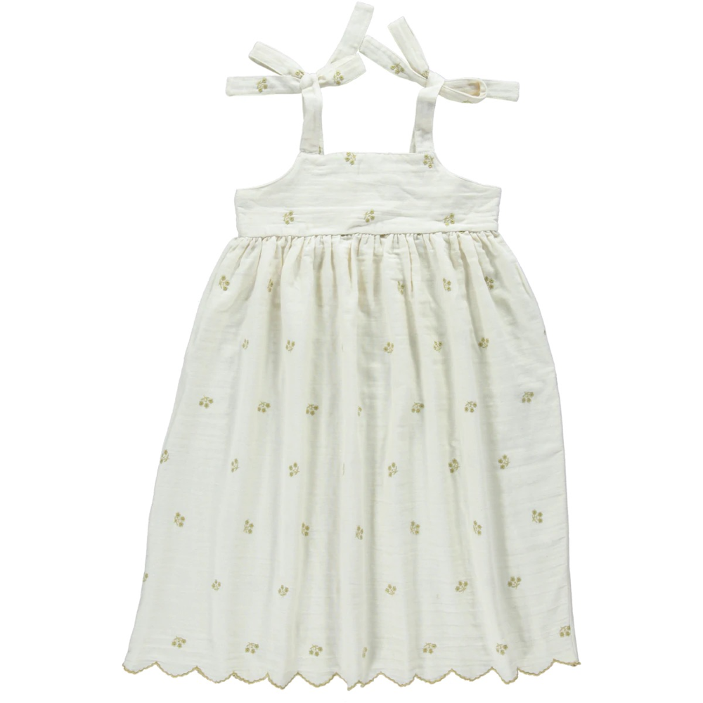 Girl White Cotton Dress